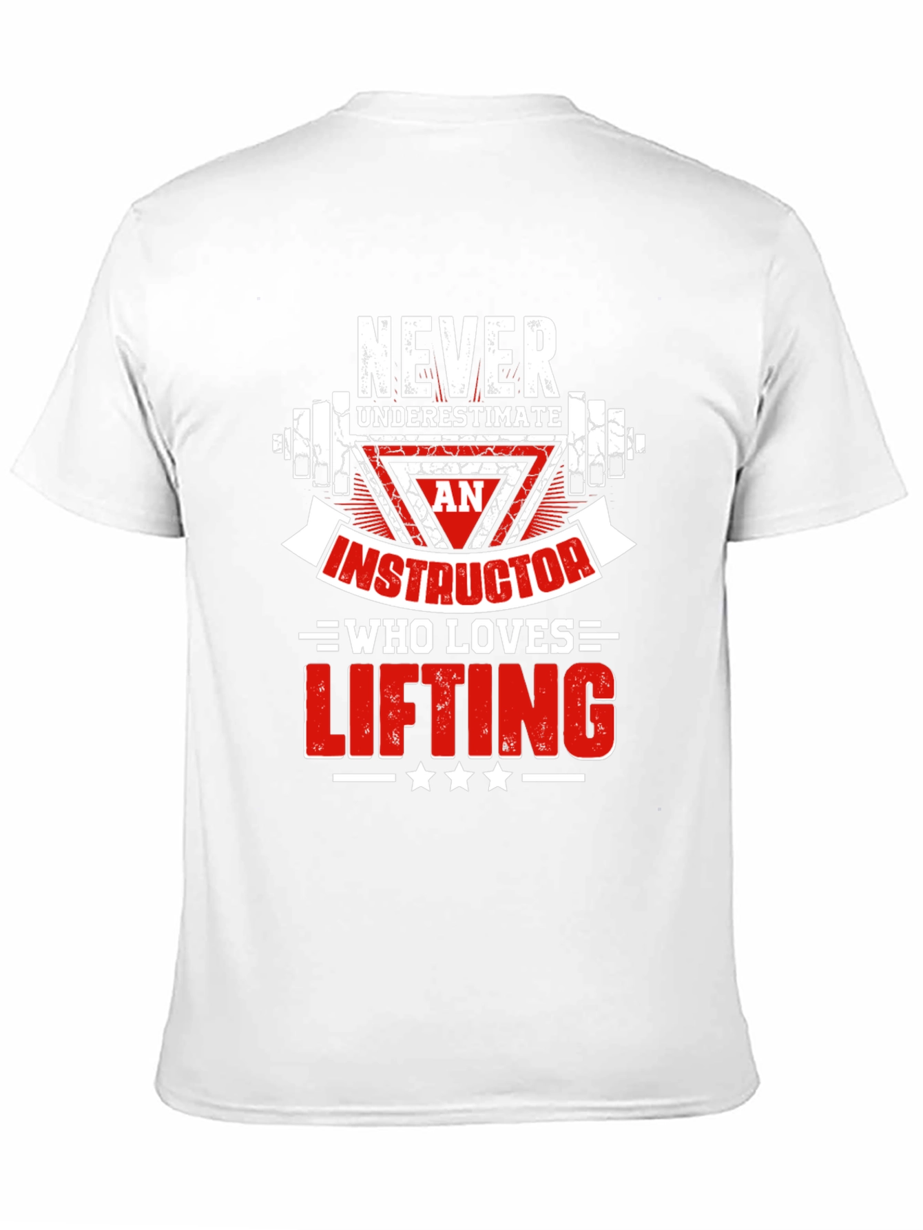 Never Underestimate Lifting Instructor Black T-Shirt