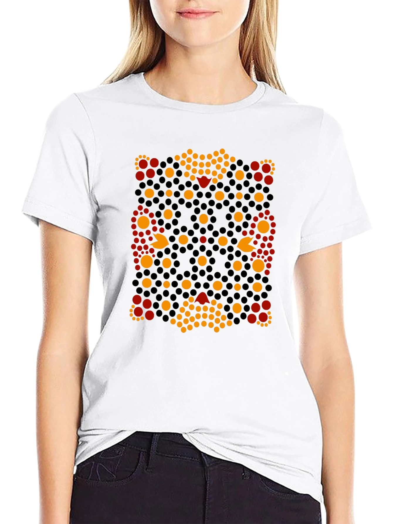 Abstract Geometric Patterned Tee