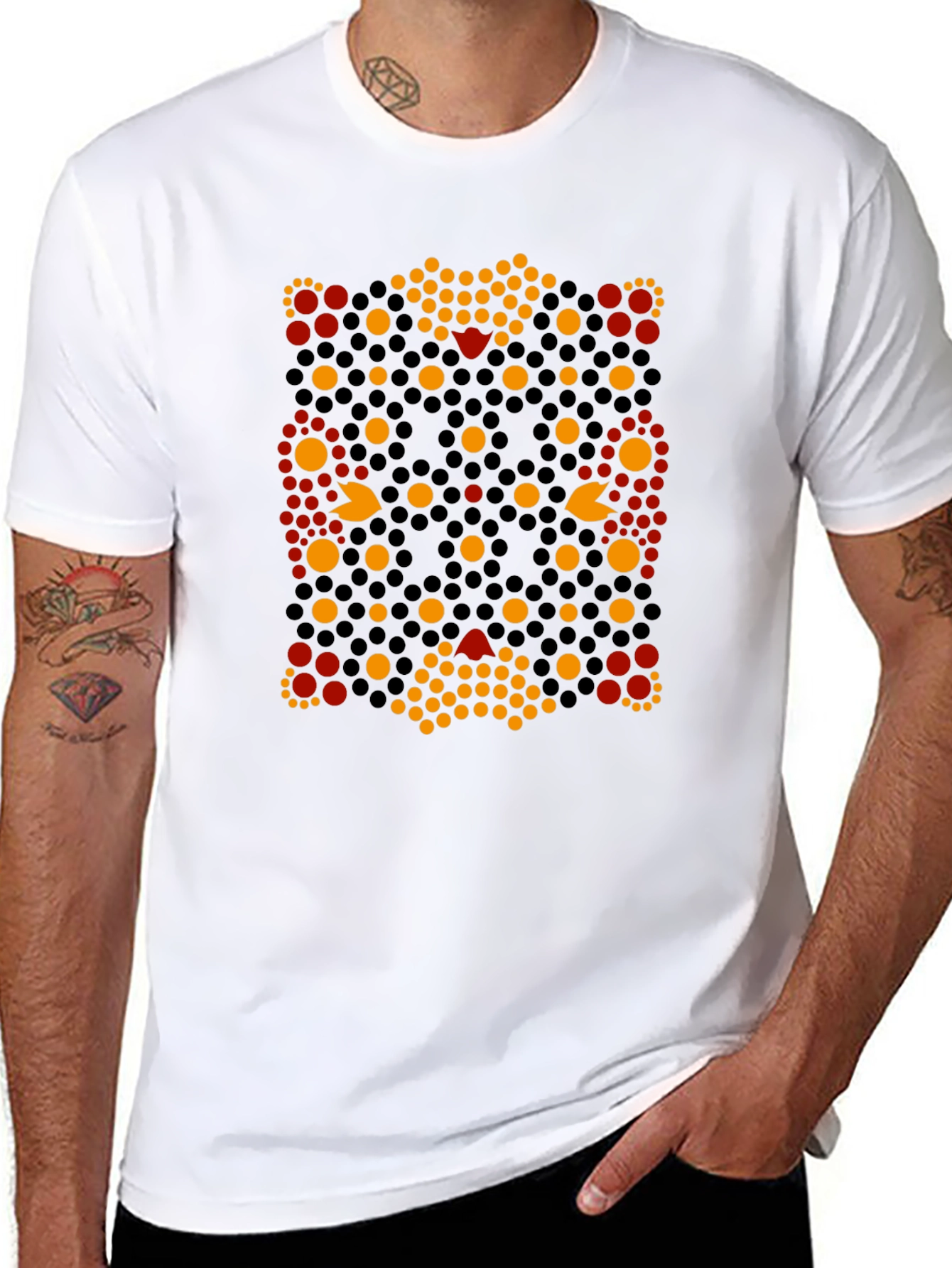 Abstract Geometric Patterned Tee
