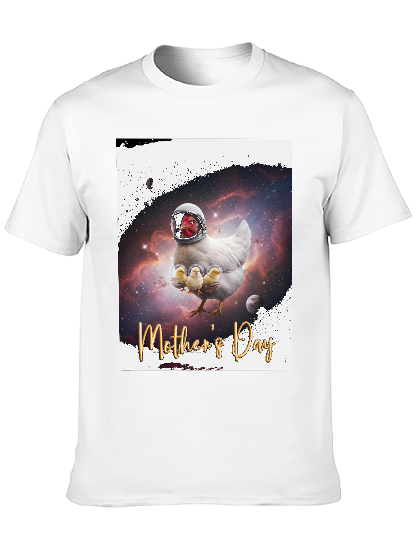 Mothers Day Chicken Astronaut T-Shirt