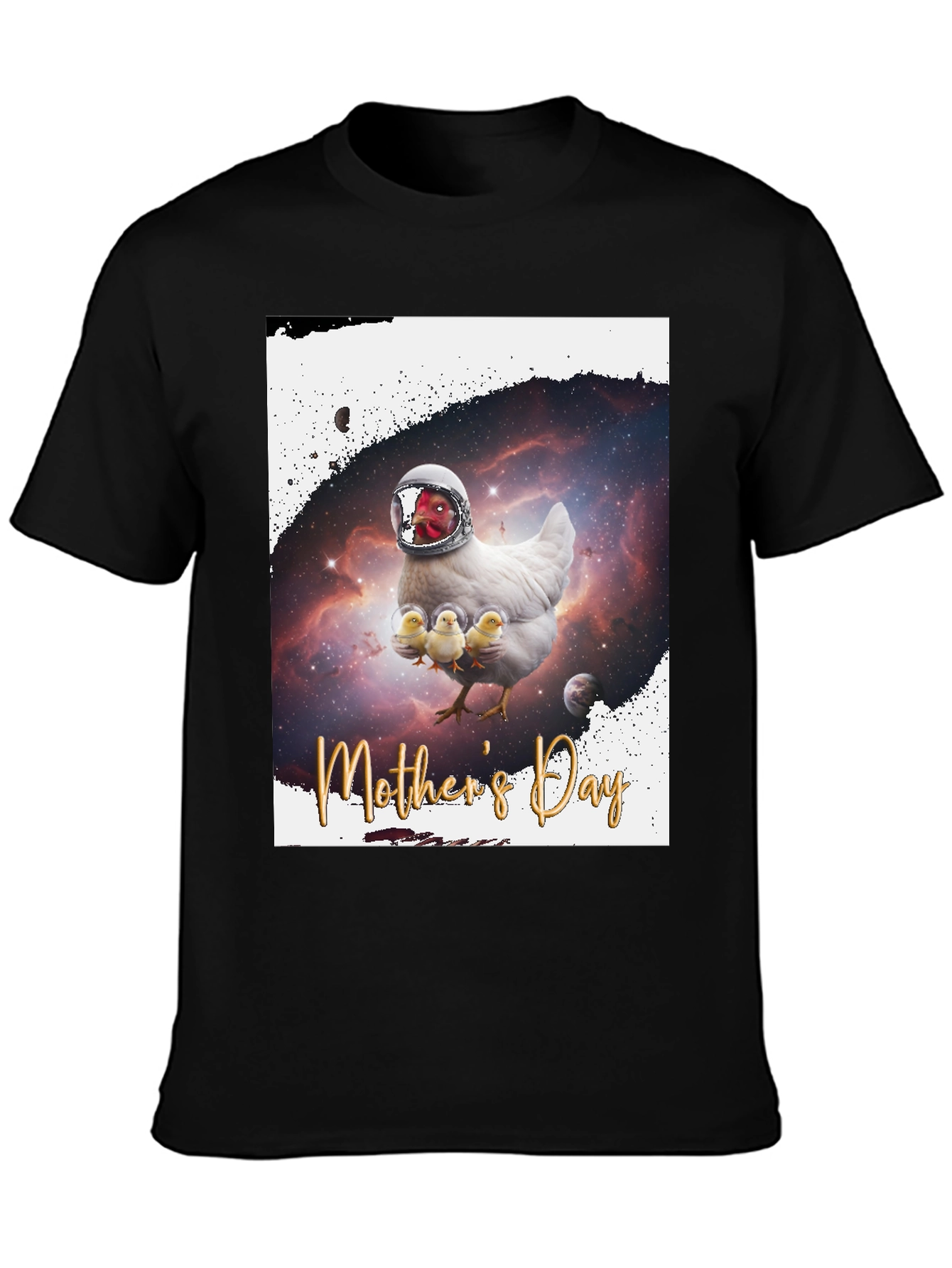 Mothers Day Chicken Astronaut T-Shirt
