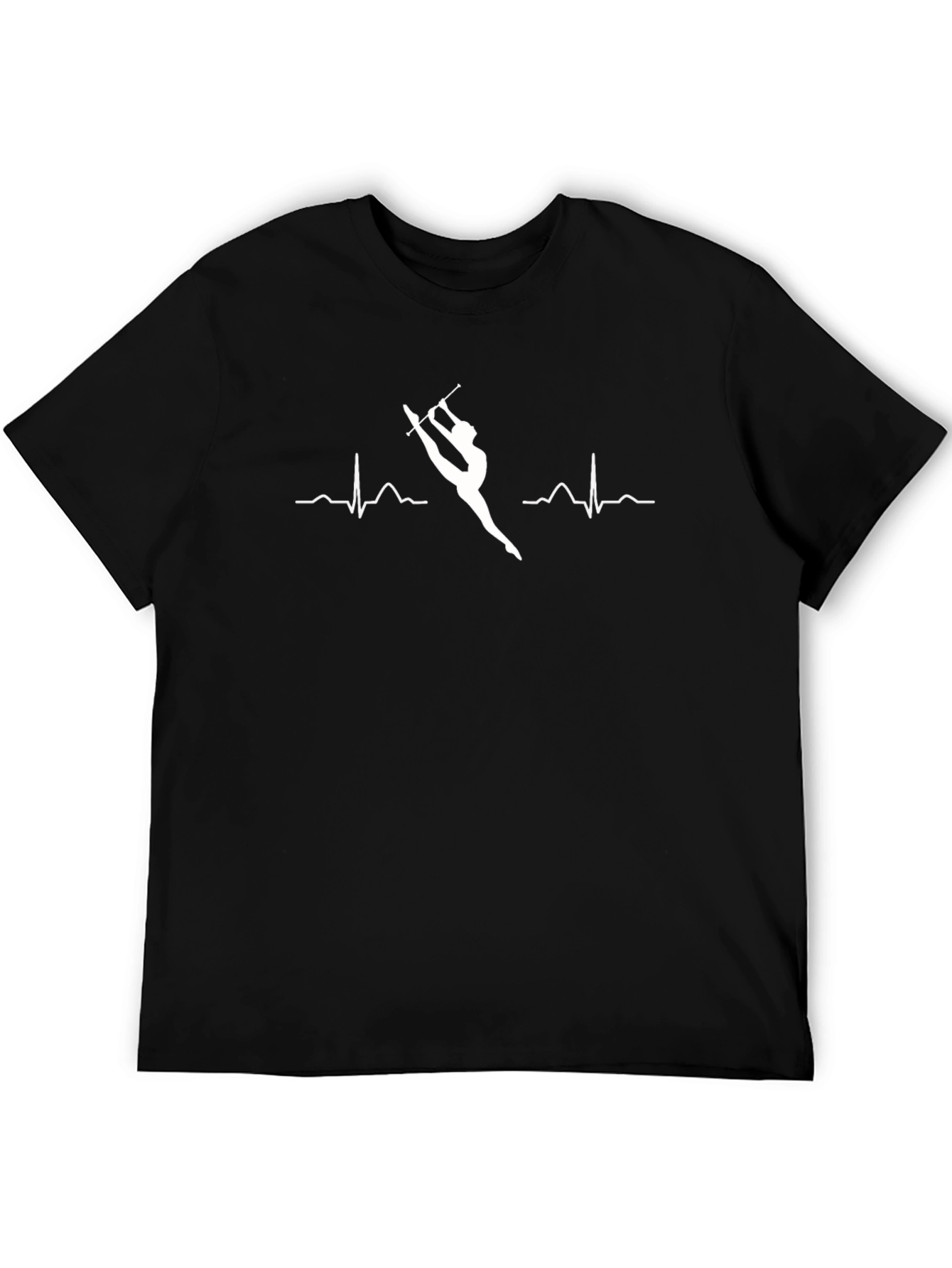 Gymnastics Heartbeat T-Shirt - Black