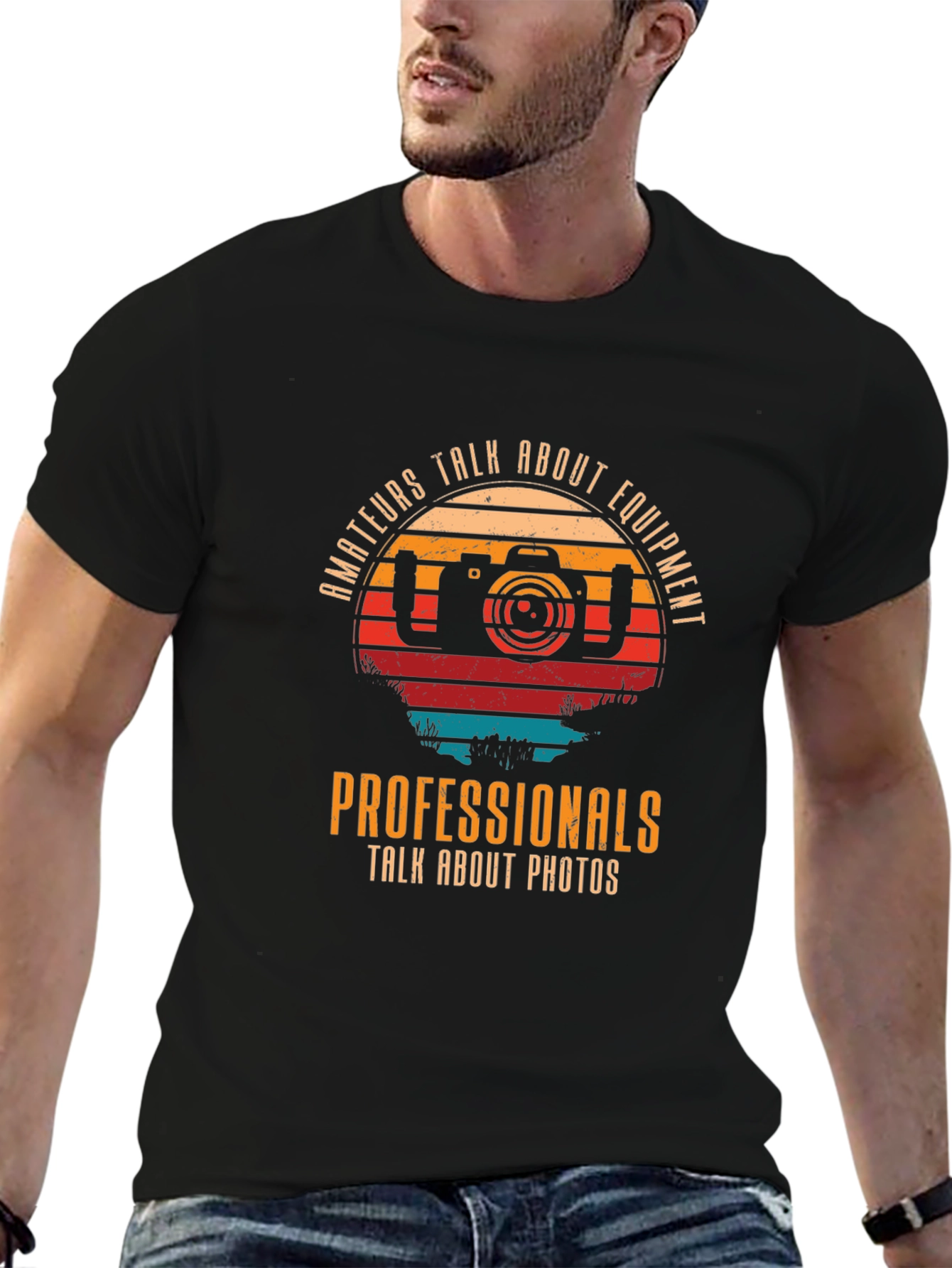 Photographer T-Shirt - Amateurs vs. Professionals