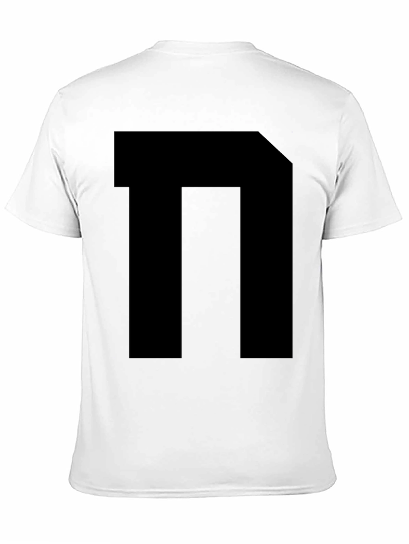 Modern Block Letter T-Shirt - Sleek Black Tee