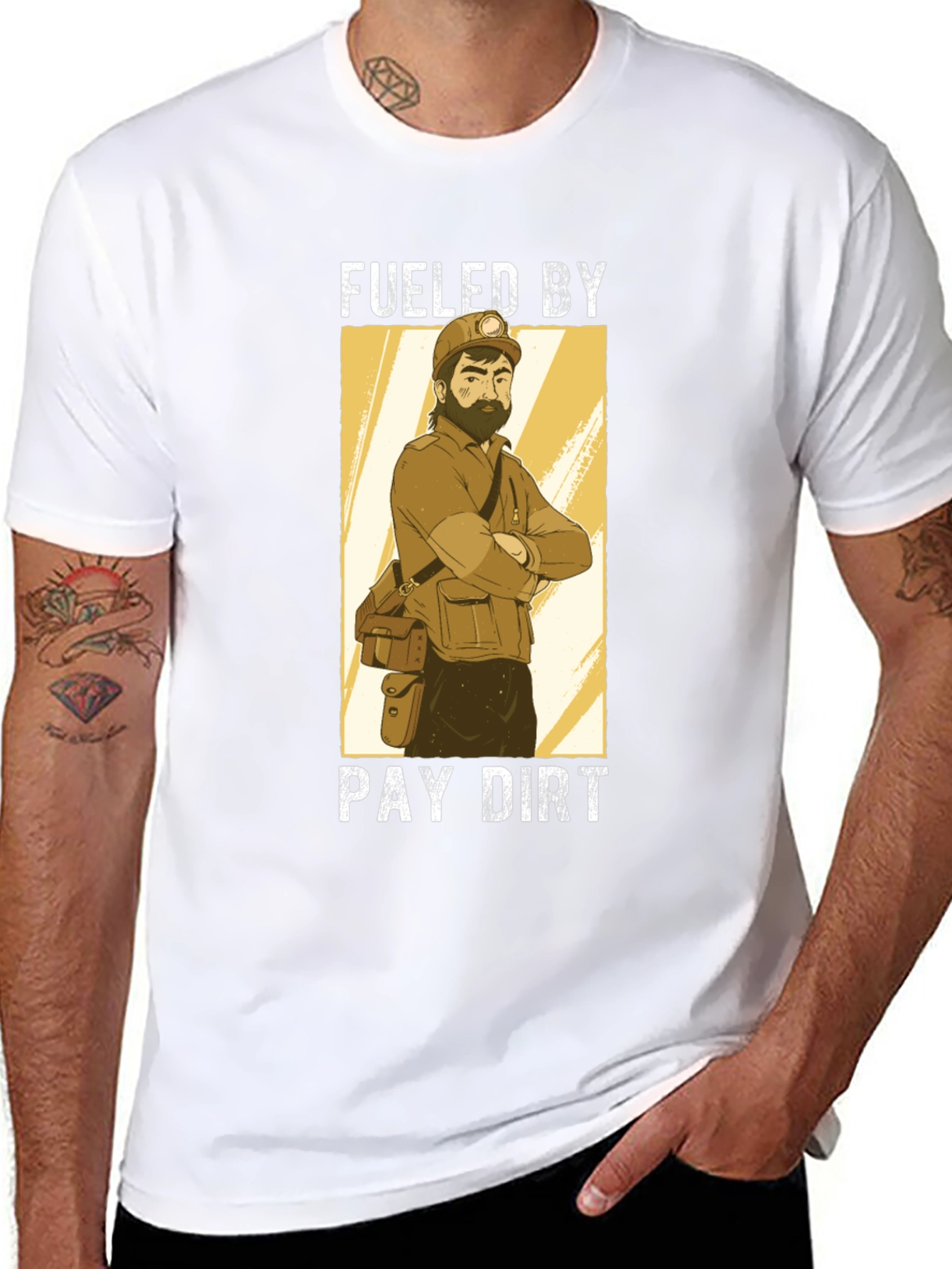 Fueled By Pay Dirt Graphic T-Shirt