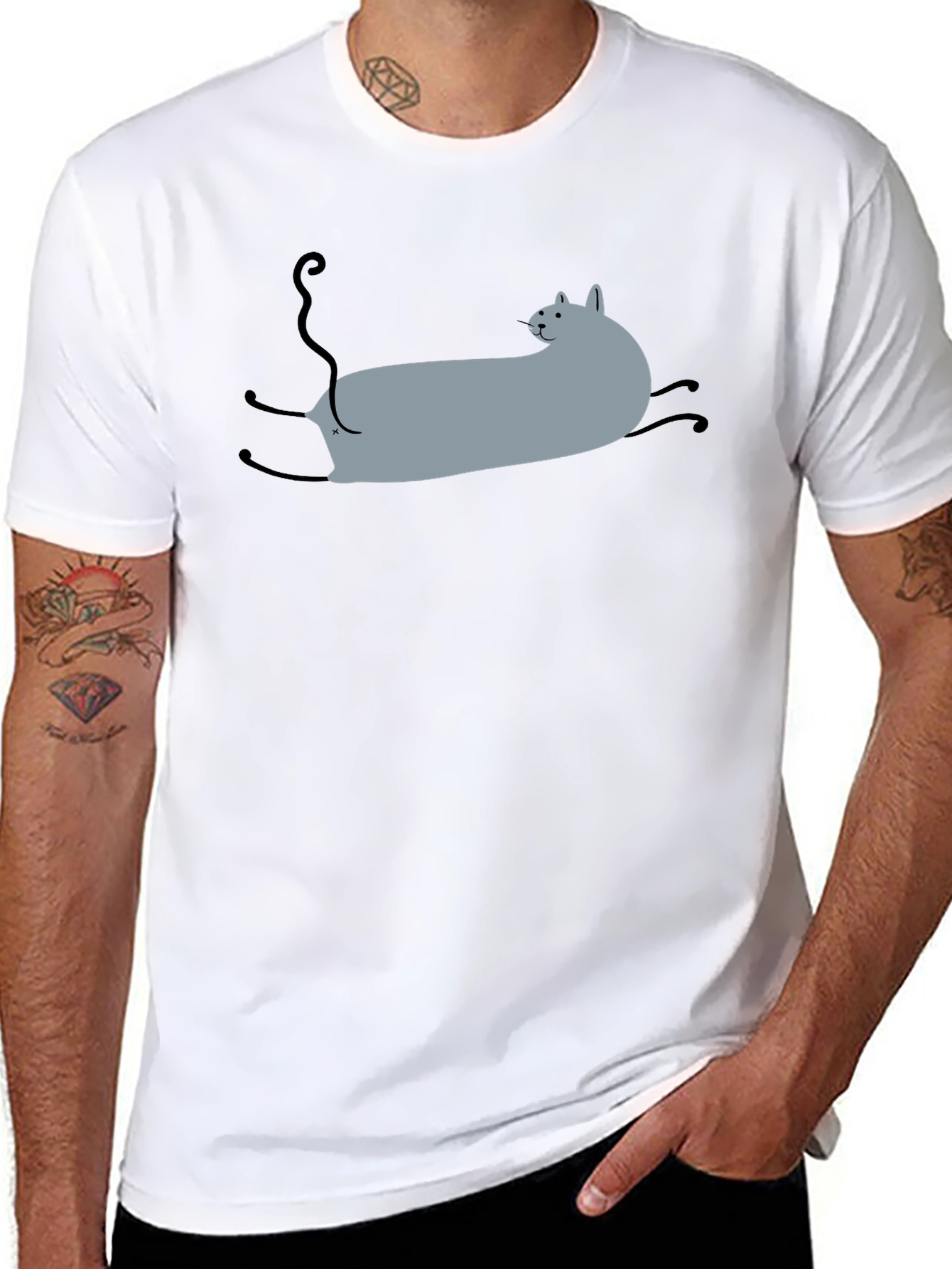 Funny Cat T-Shirt - Relaxed Fit