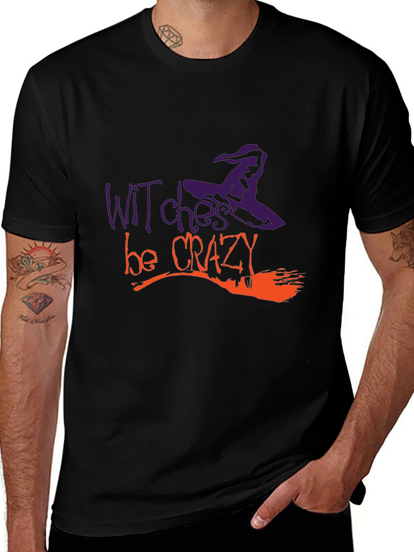 Witches Be Crazy Halloween Graphic Tee