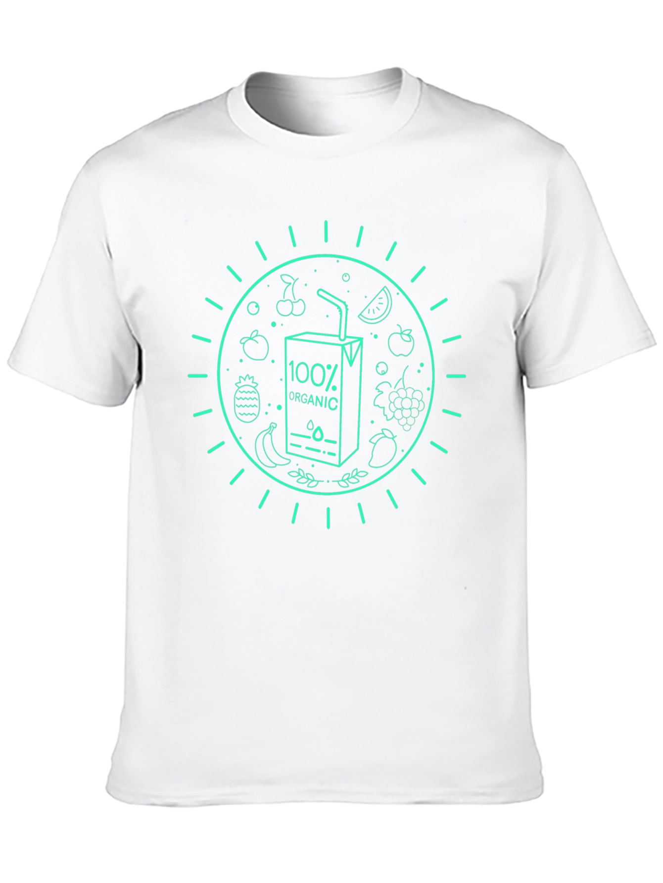 Organic Juice Graphic Black T-Shirt