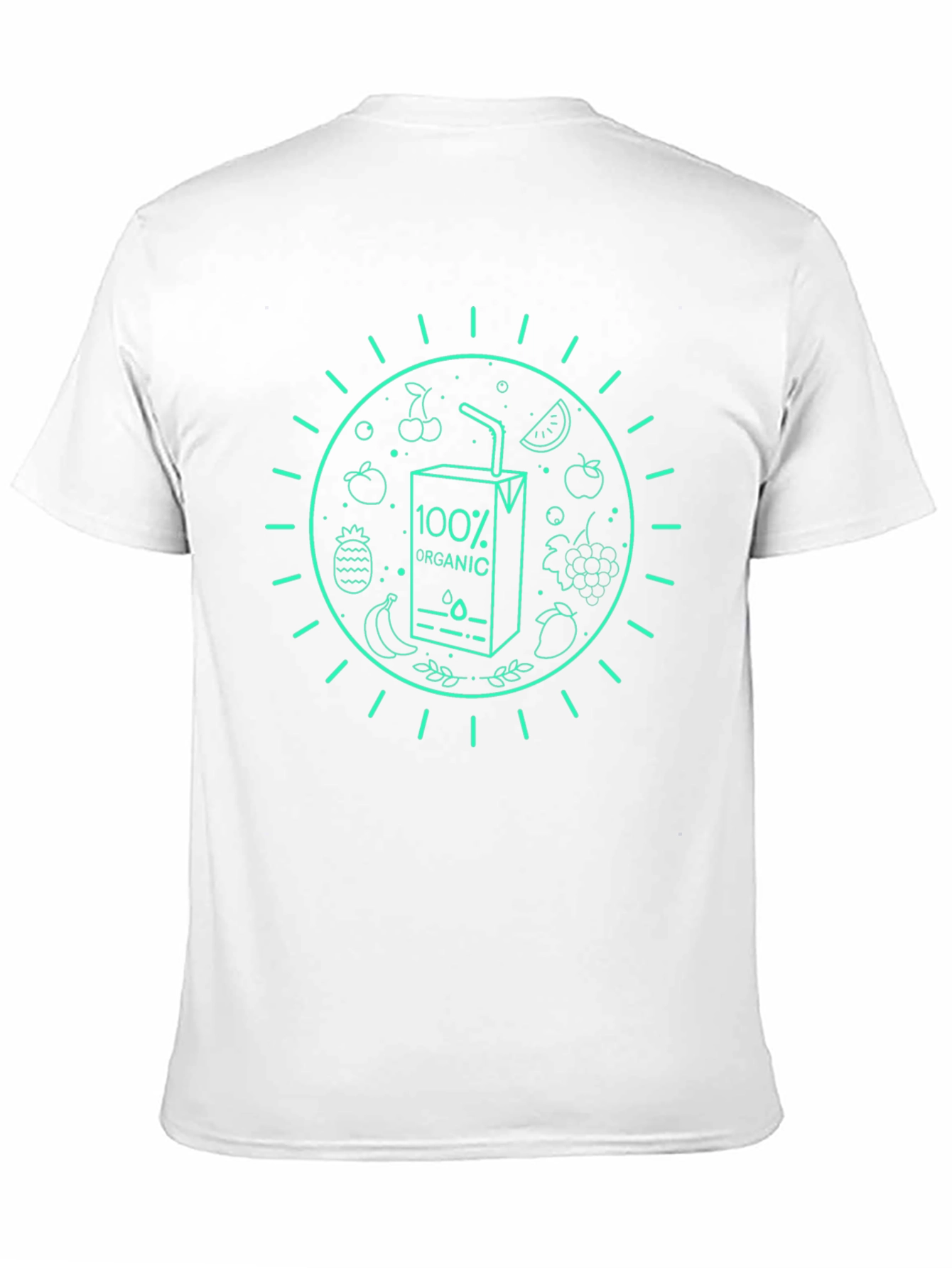 Organic Juice Graphic Black T-Shirt