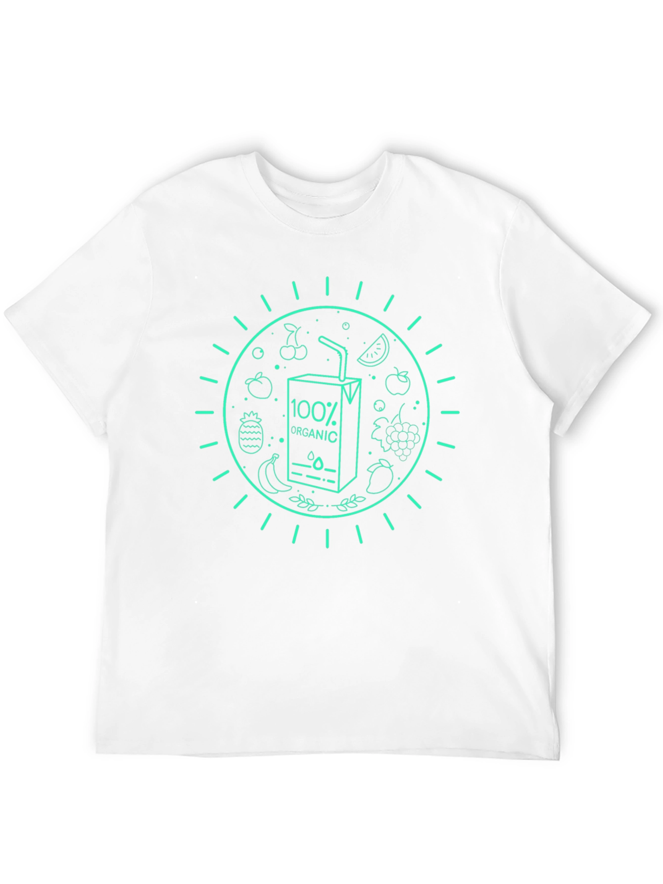 Organic Juice Graphic Black T-Shirt