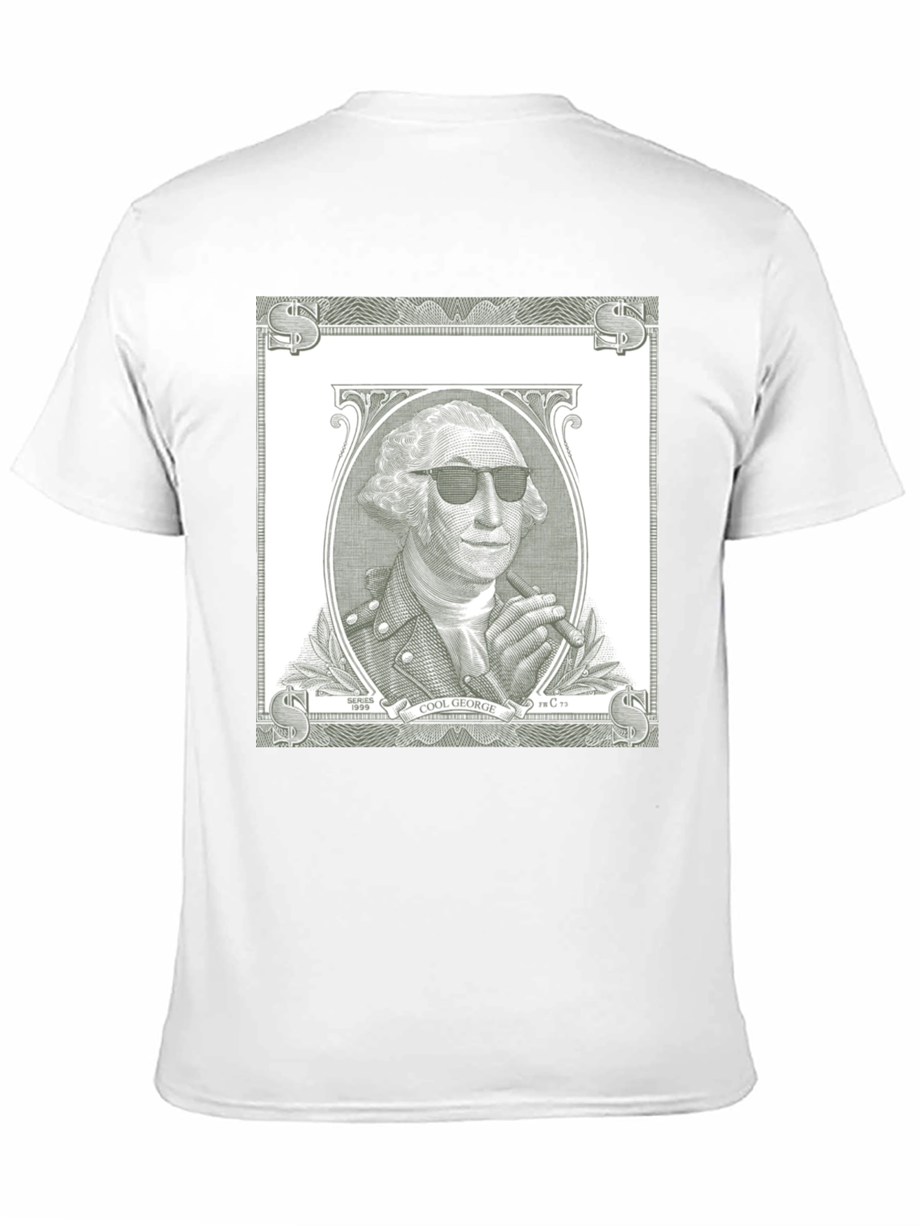 Cool George Washington Dollar Bill Black T-Shirt