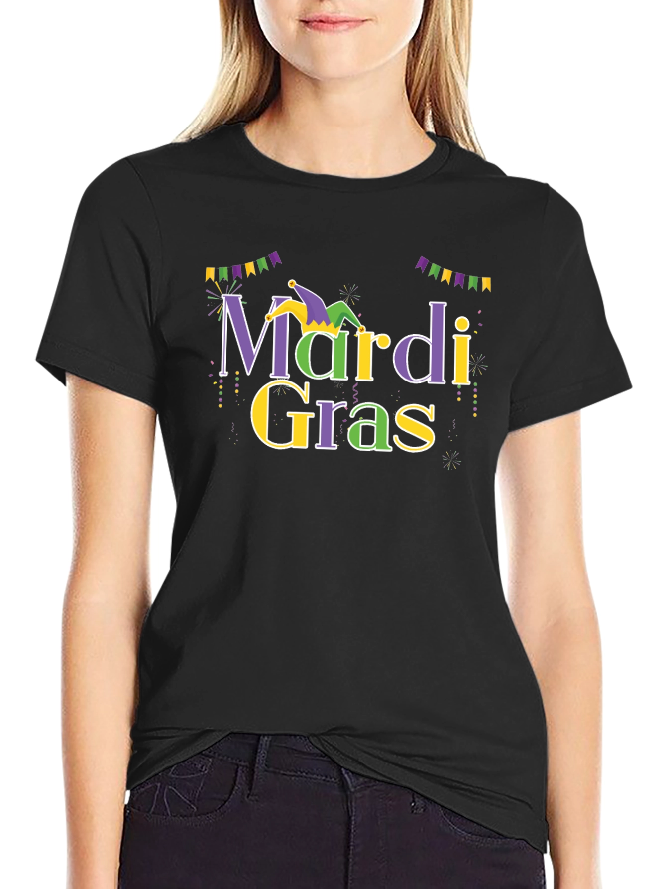 Mardi Gras Graphic T-Shirt - Celebrate in Style!