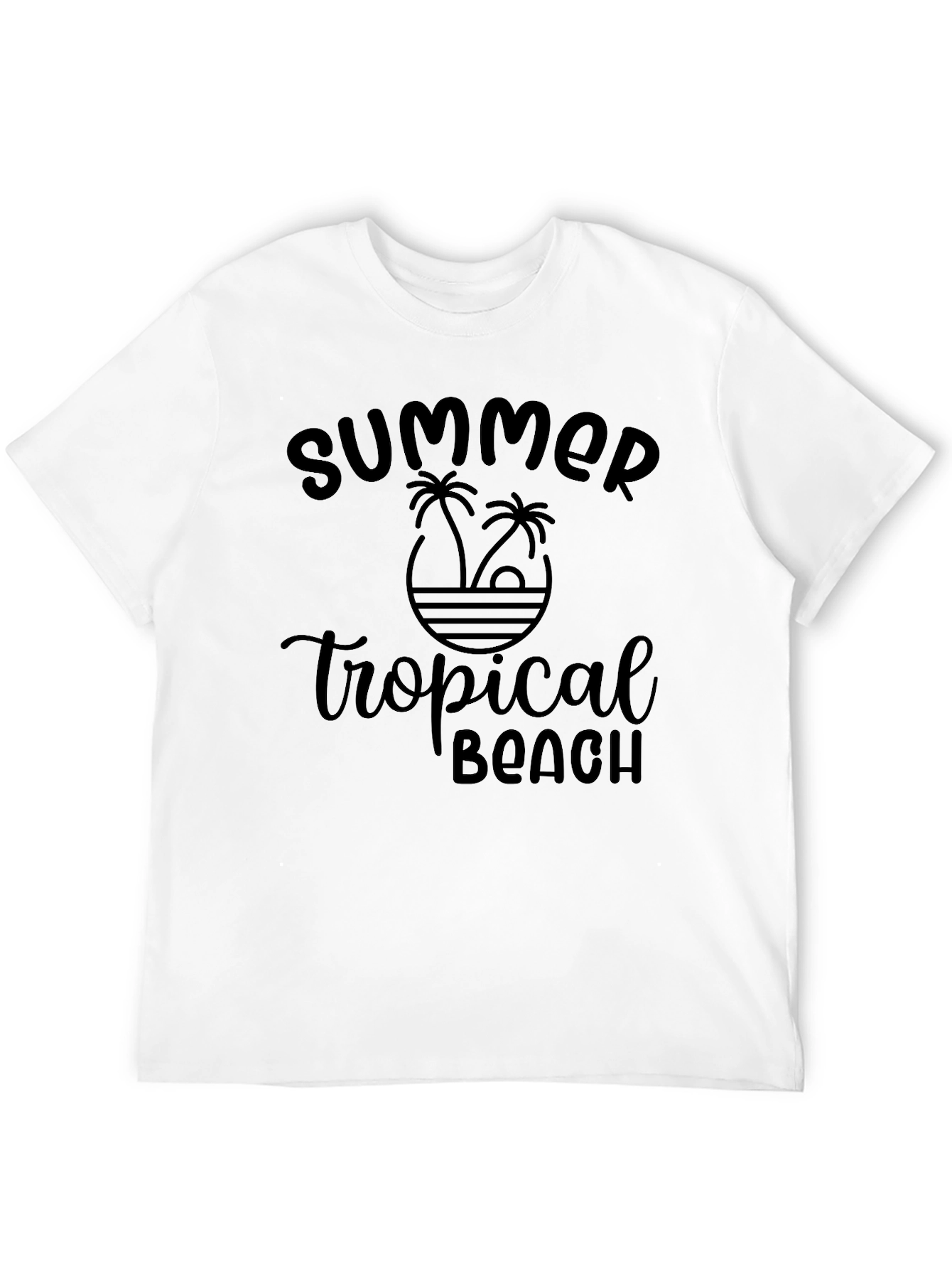 Summer Tropical Beach Graphic Tee