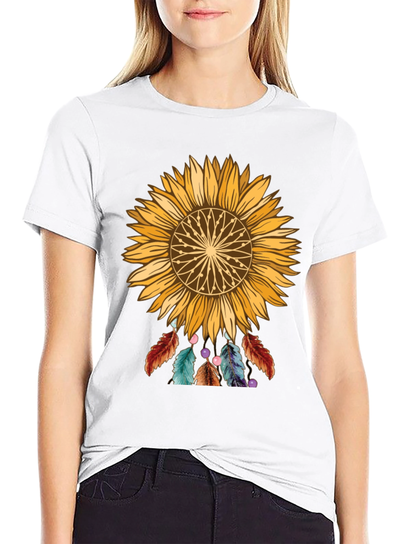 Sunflower Dreamcatcher Graphic Tee