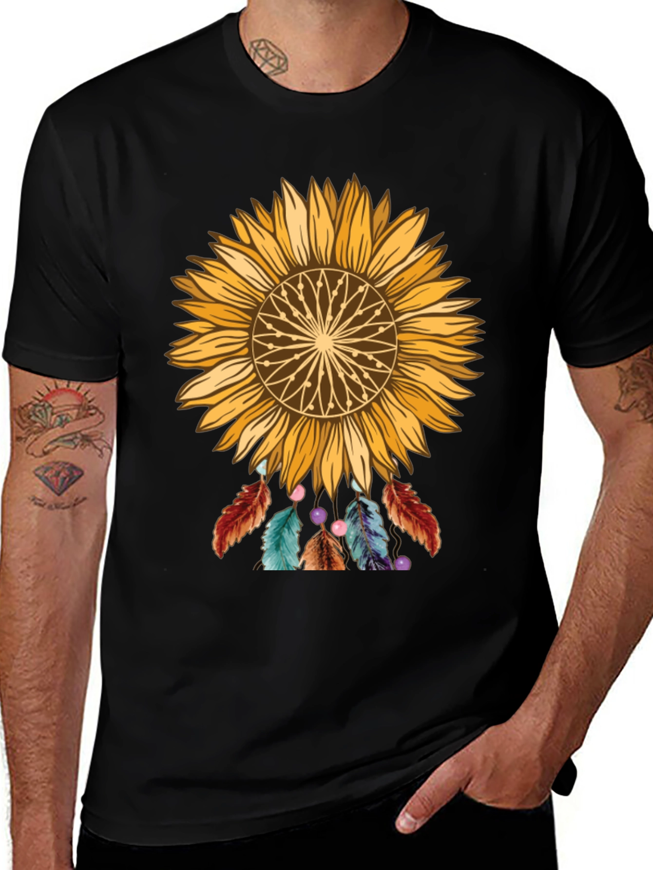 Sunflower Dreamcatcher Graphic Tee