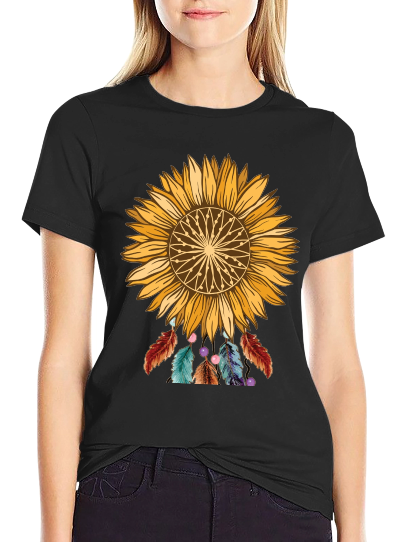 Sunflower Dreamcatcher Graphic Tee