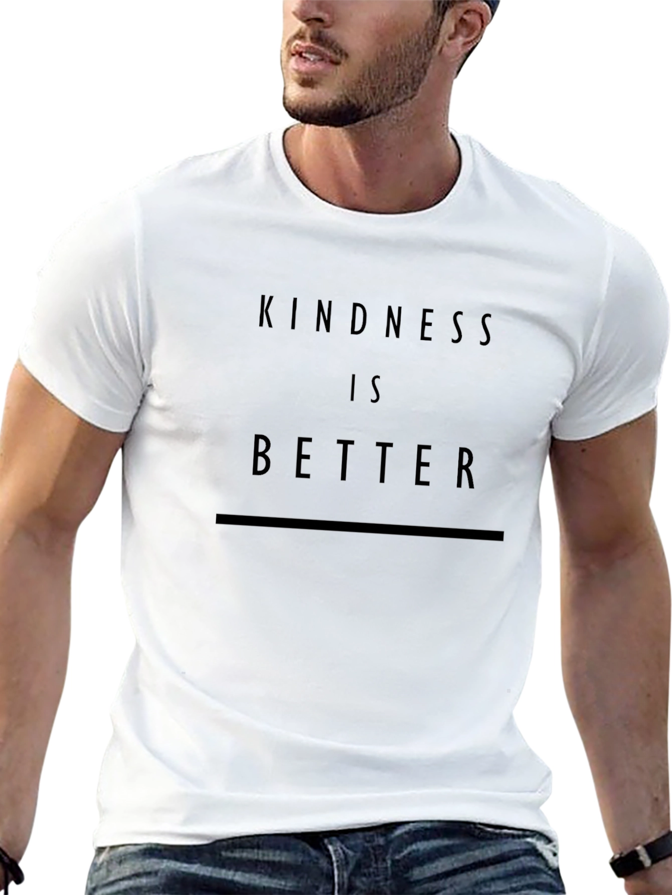 Kindness Is Better - Graphic Black T-Shirt