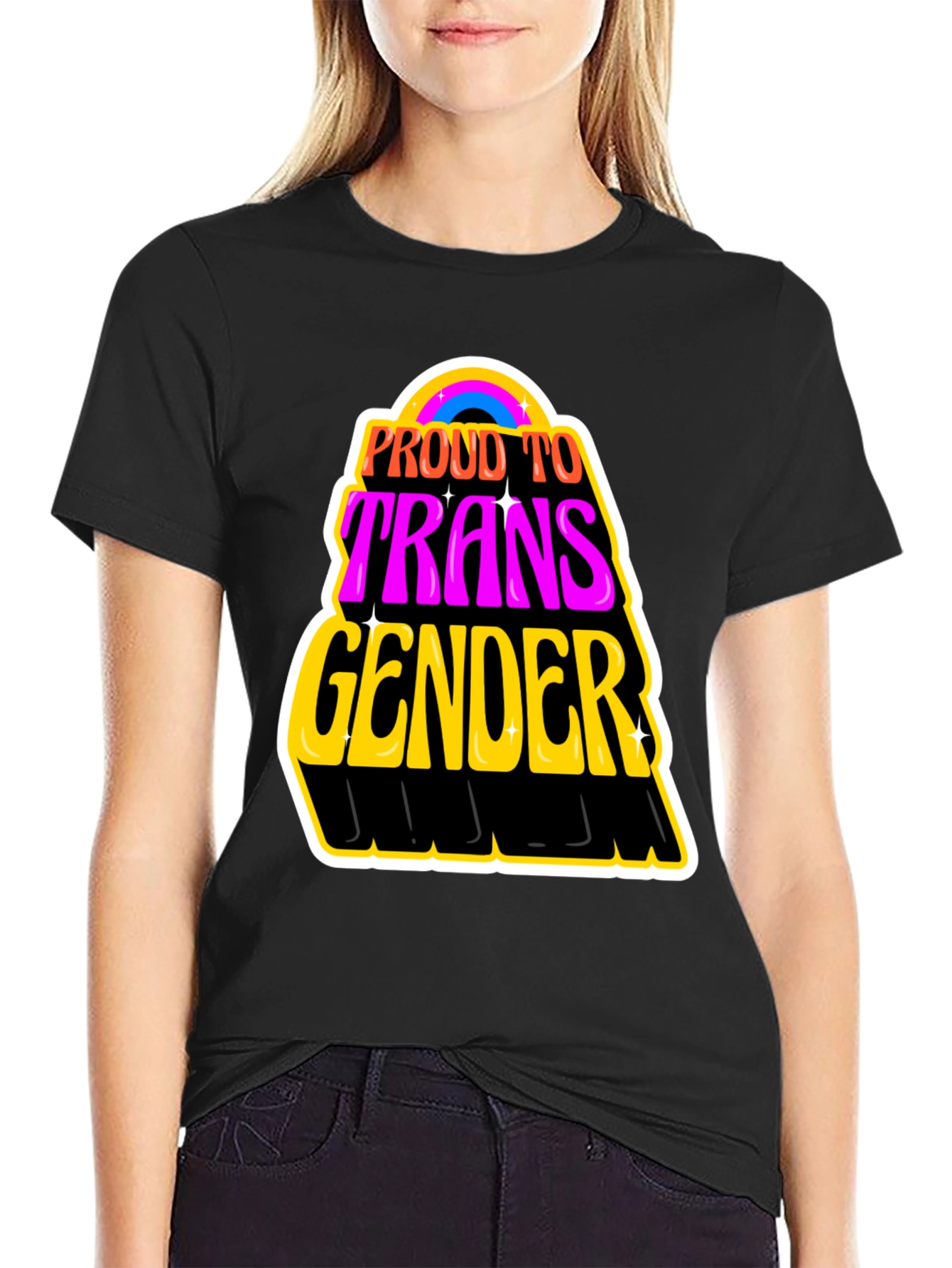 Proud to be Transgender Black T-Shirt