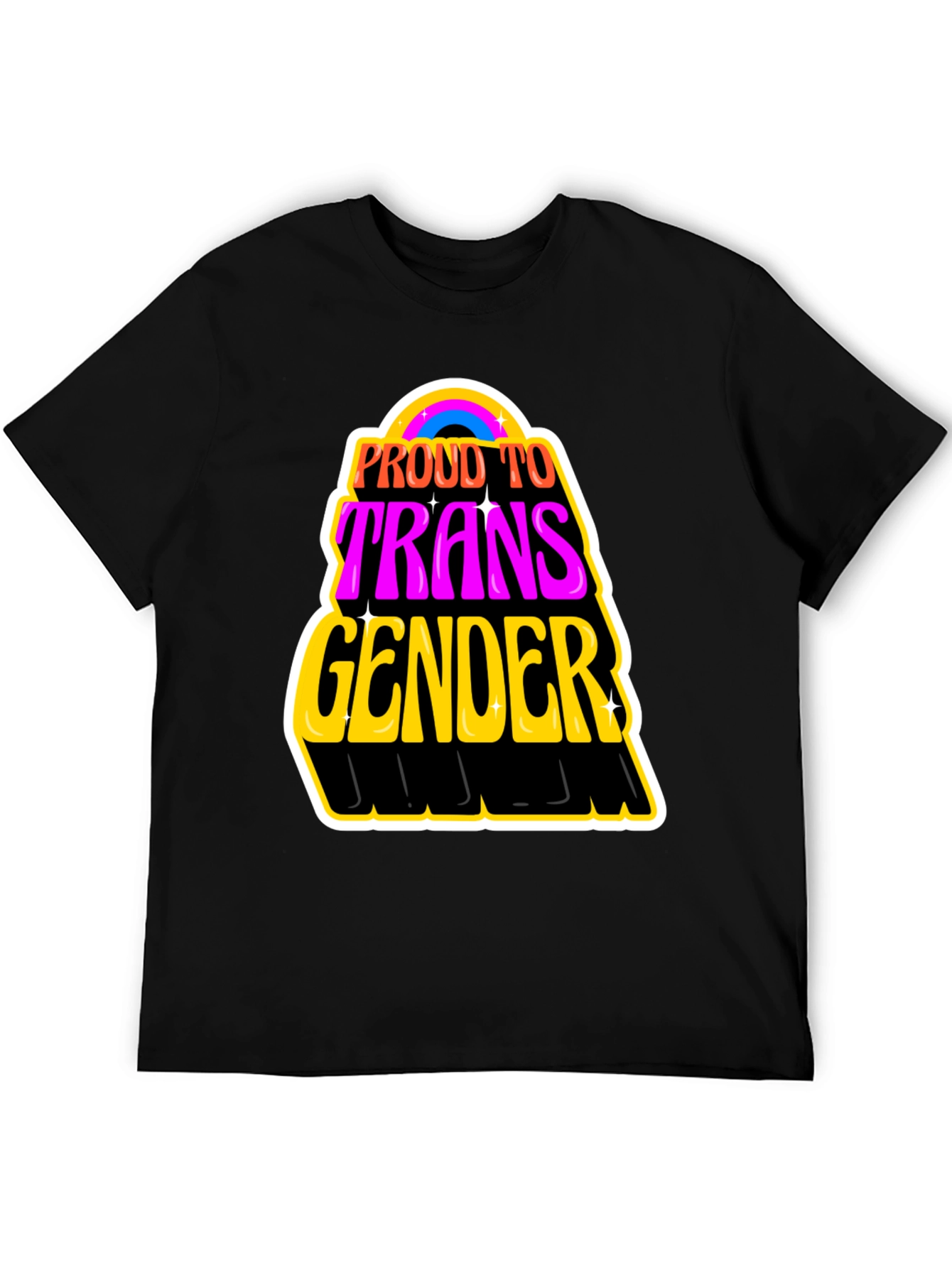 Proud to be Transgender Black T-Shirt