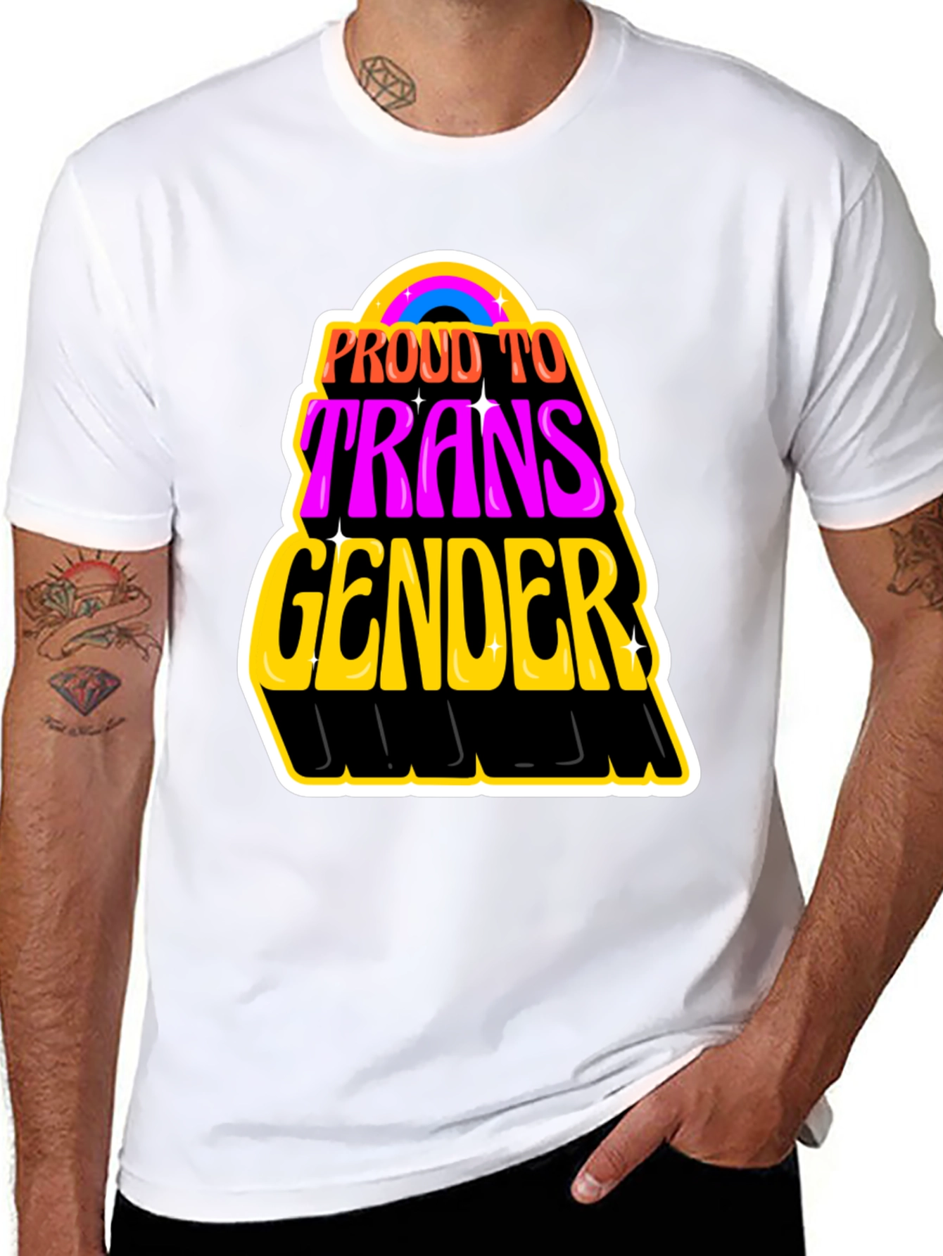 Proud to be Transgender Black T-Shirt