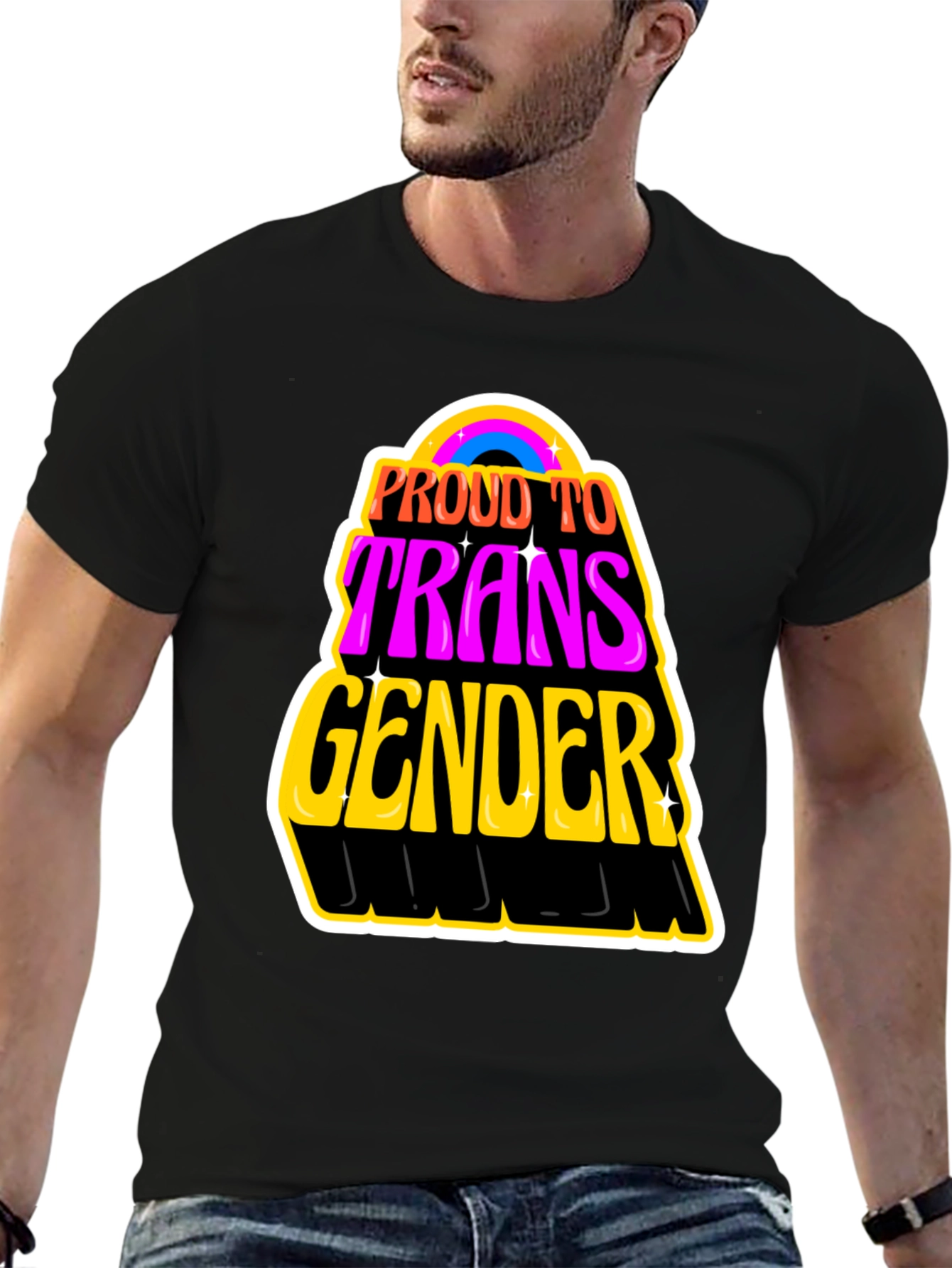 Proud to be Transgender Black T-Shirt