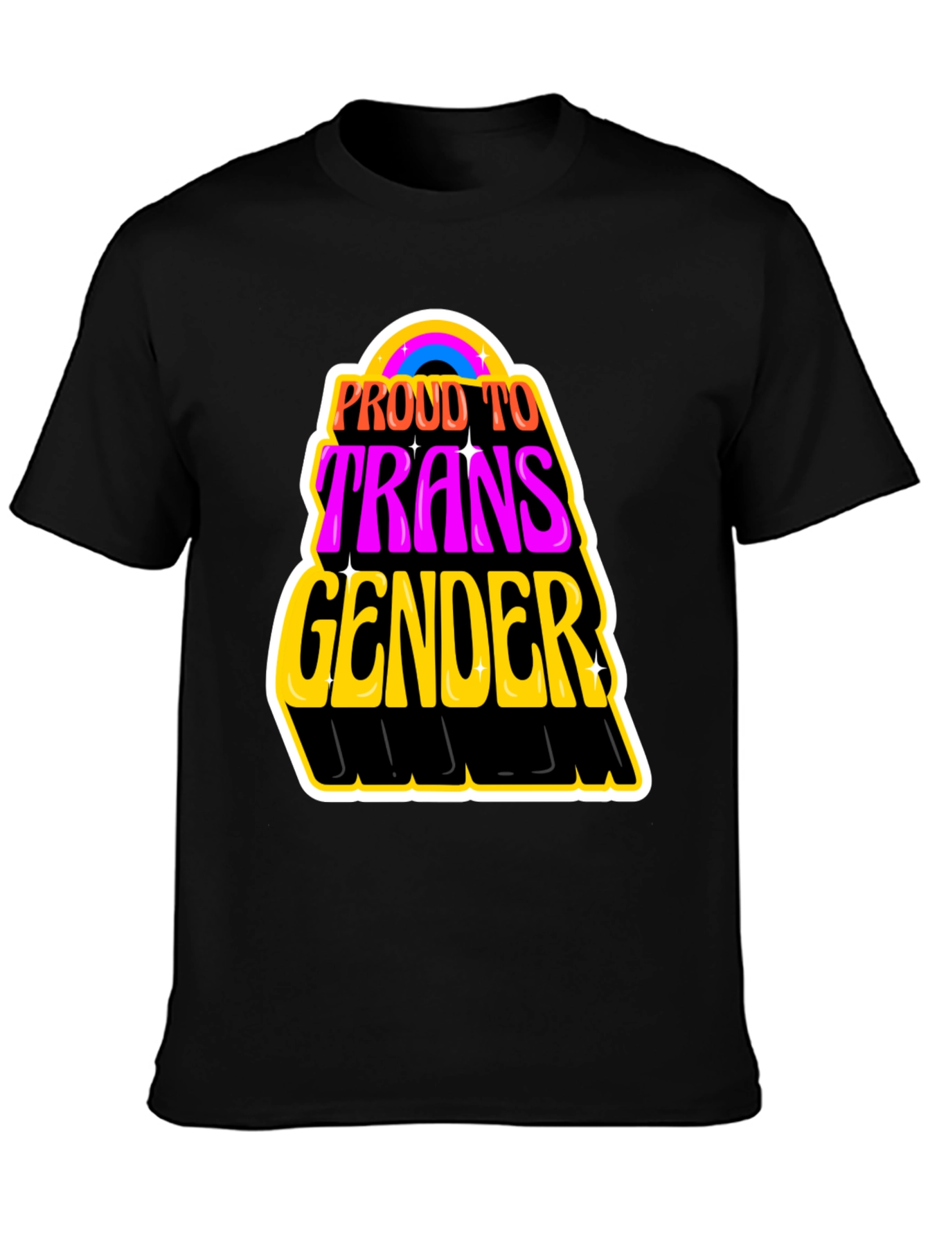 Proud to be Transgender Black T-Shirt
