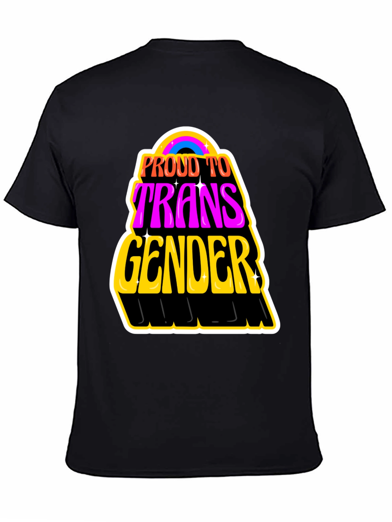 Proud to be Transgender Black T-Shirt
