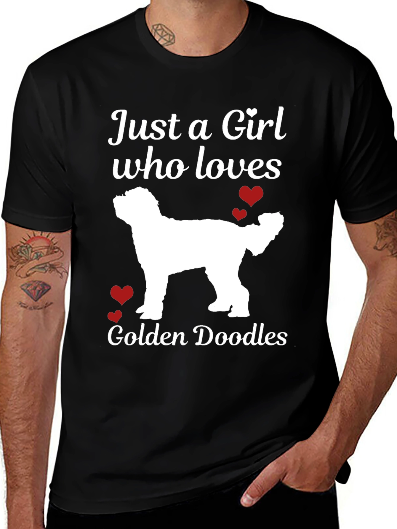 Just a Girl Who Loves Golden Doodles T-Shirt