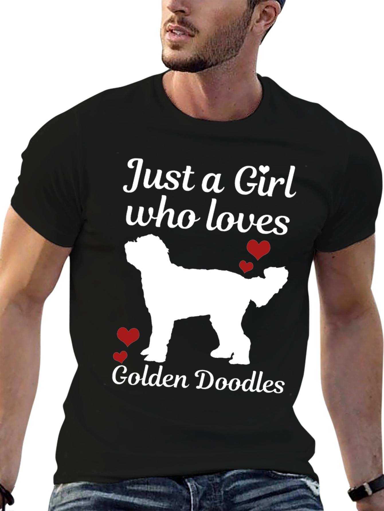 Just a Girl Who Loves Golden Doodles T-Shirt