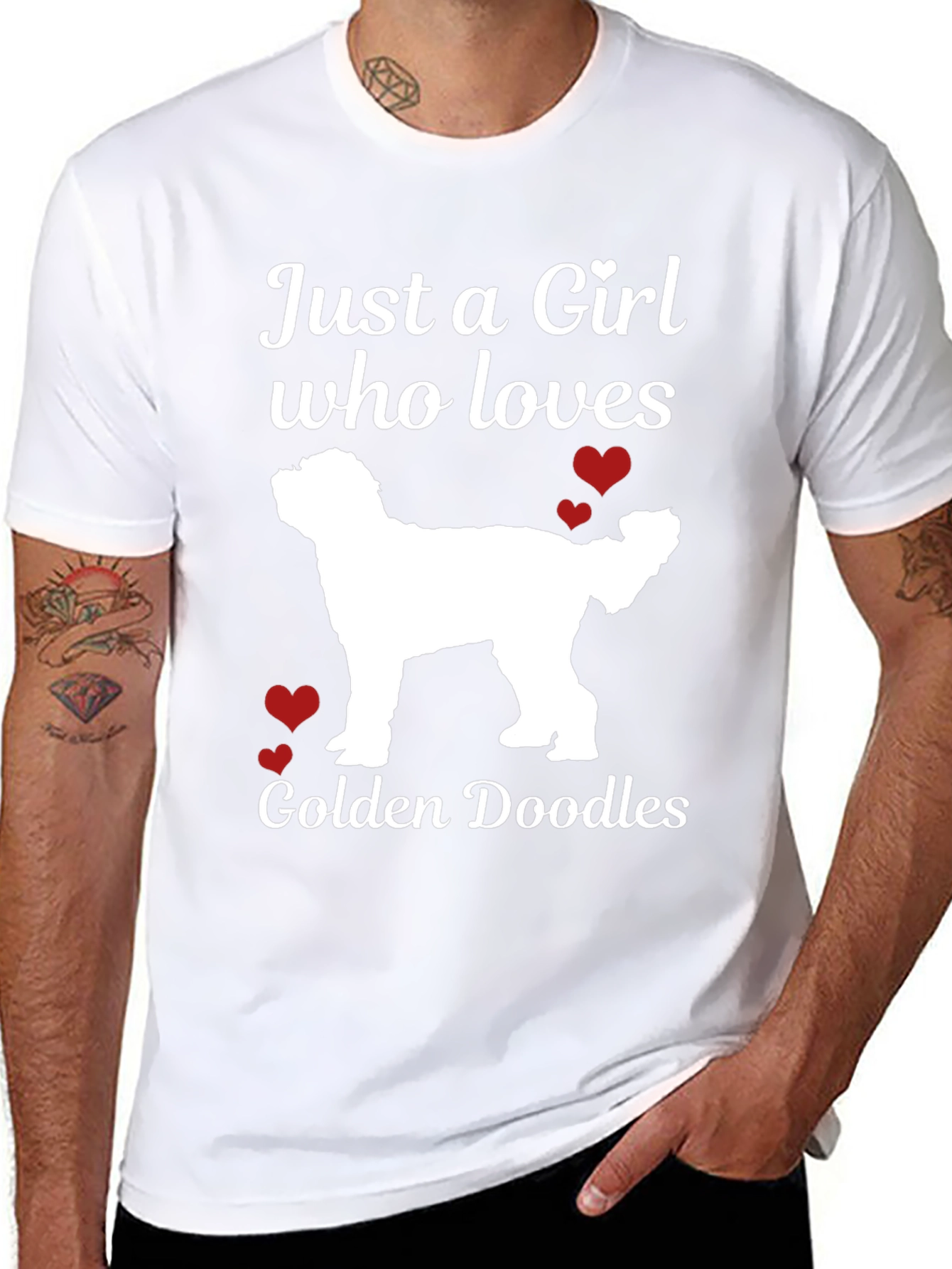 Just a Girl Who Loves Golden Doodles T-Shirt