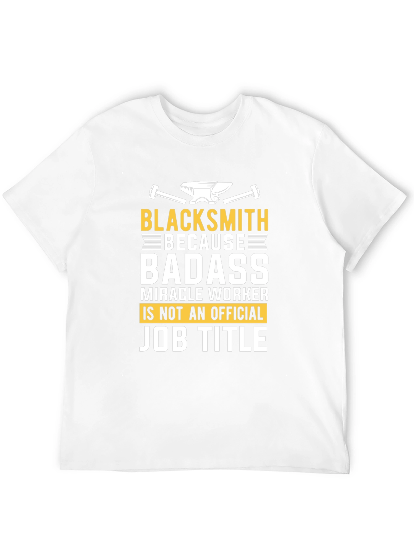 Blacksmith Badass Job Title T-Shirt - Black