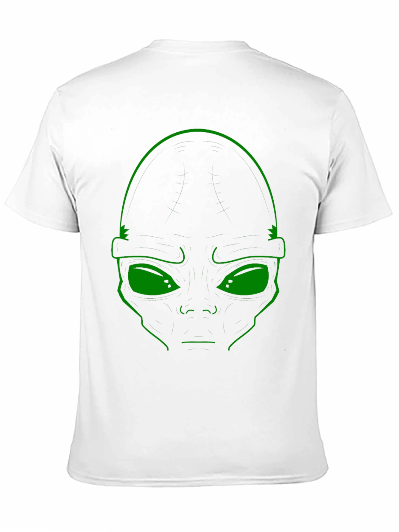 Alien Face Graphic T-Shirt - Black