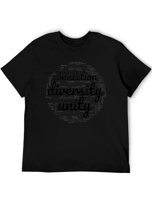 Diversity & Unity Word Art Graphic Tee