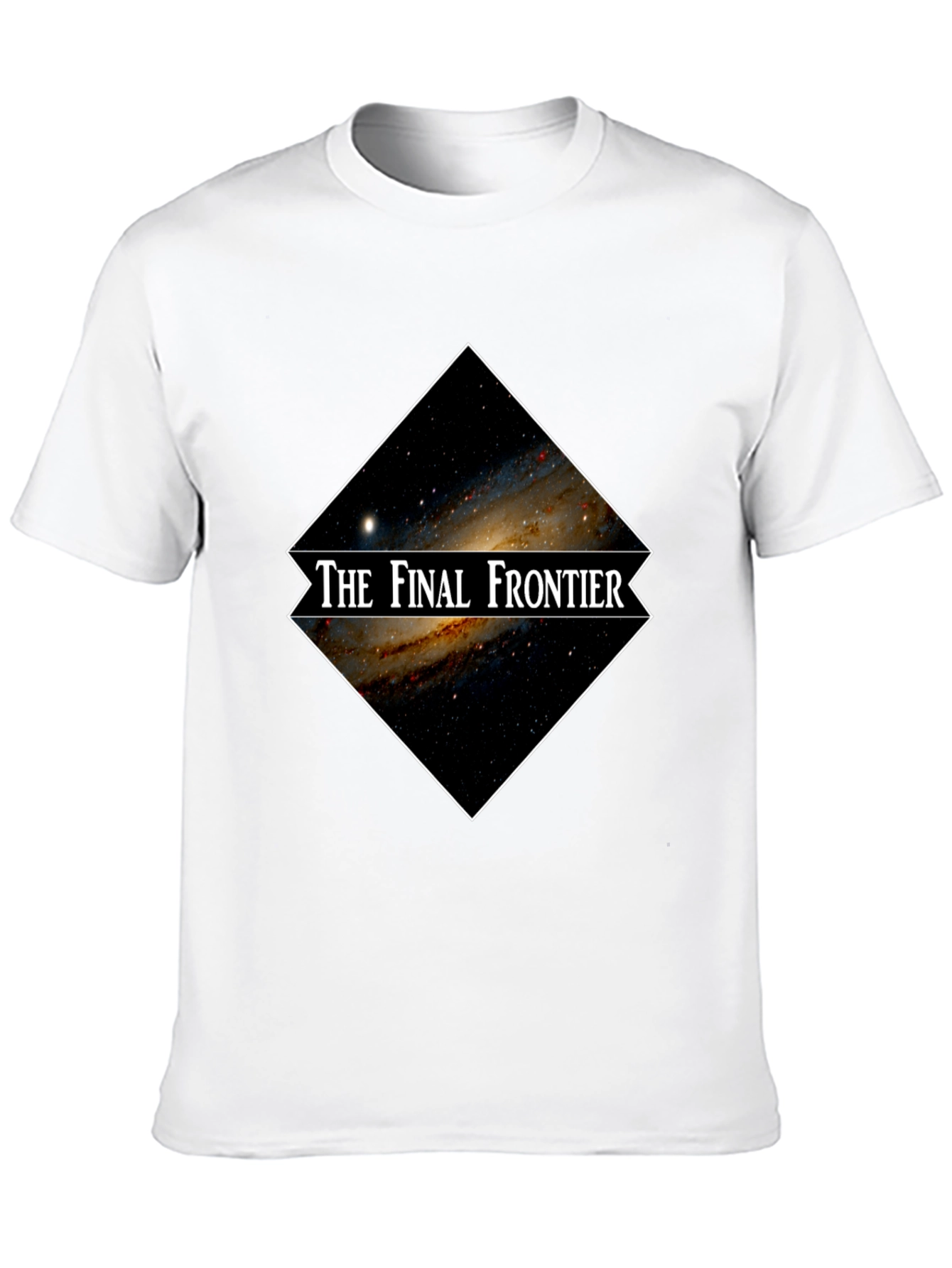The Final Frontier Galaxy Graphic Black T-Shirt