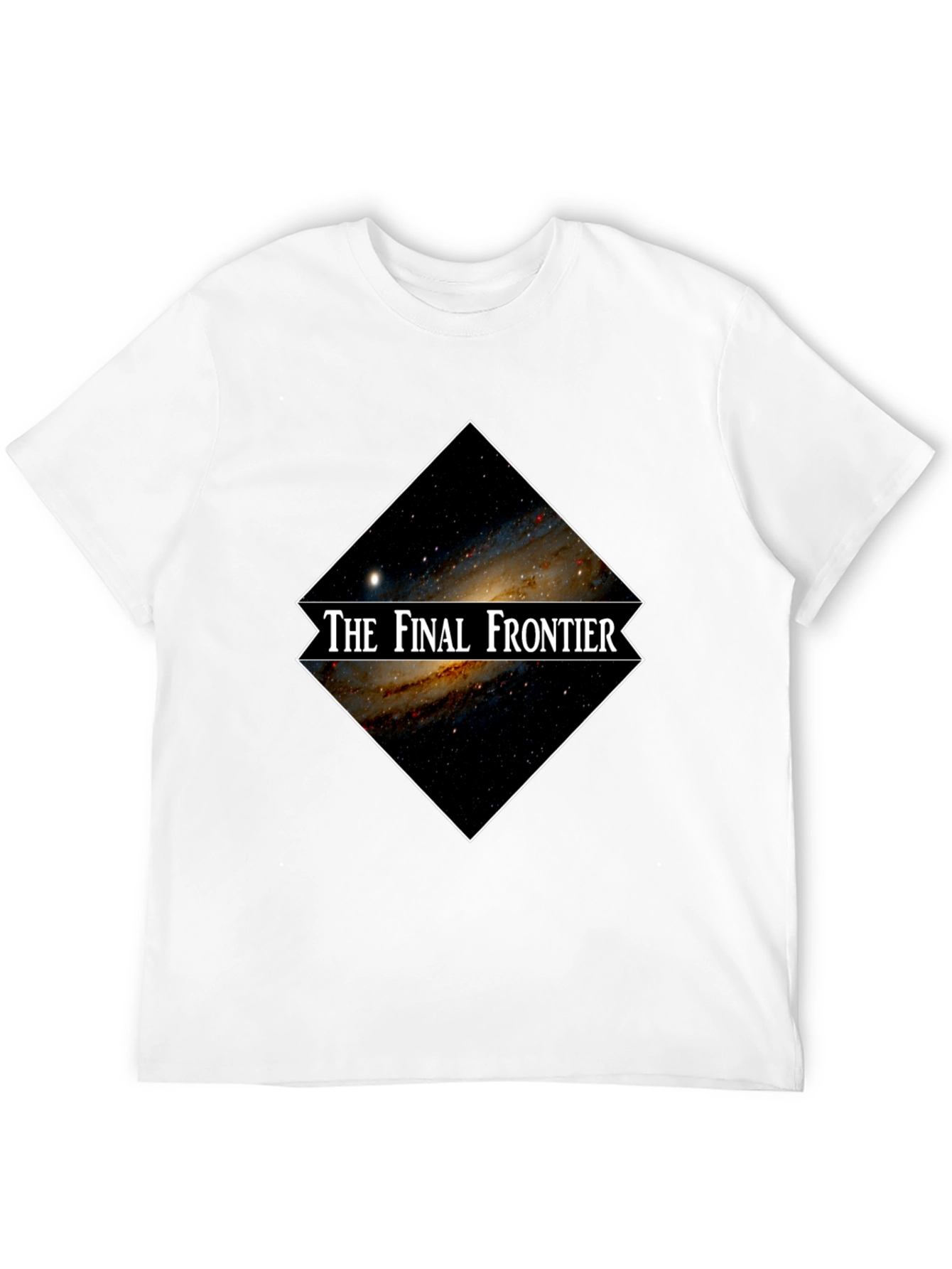 The Final Frontier Galaxy Graphic Black T-Shirt
