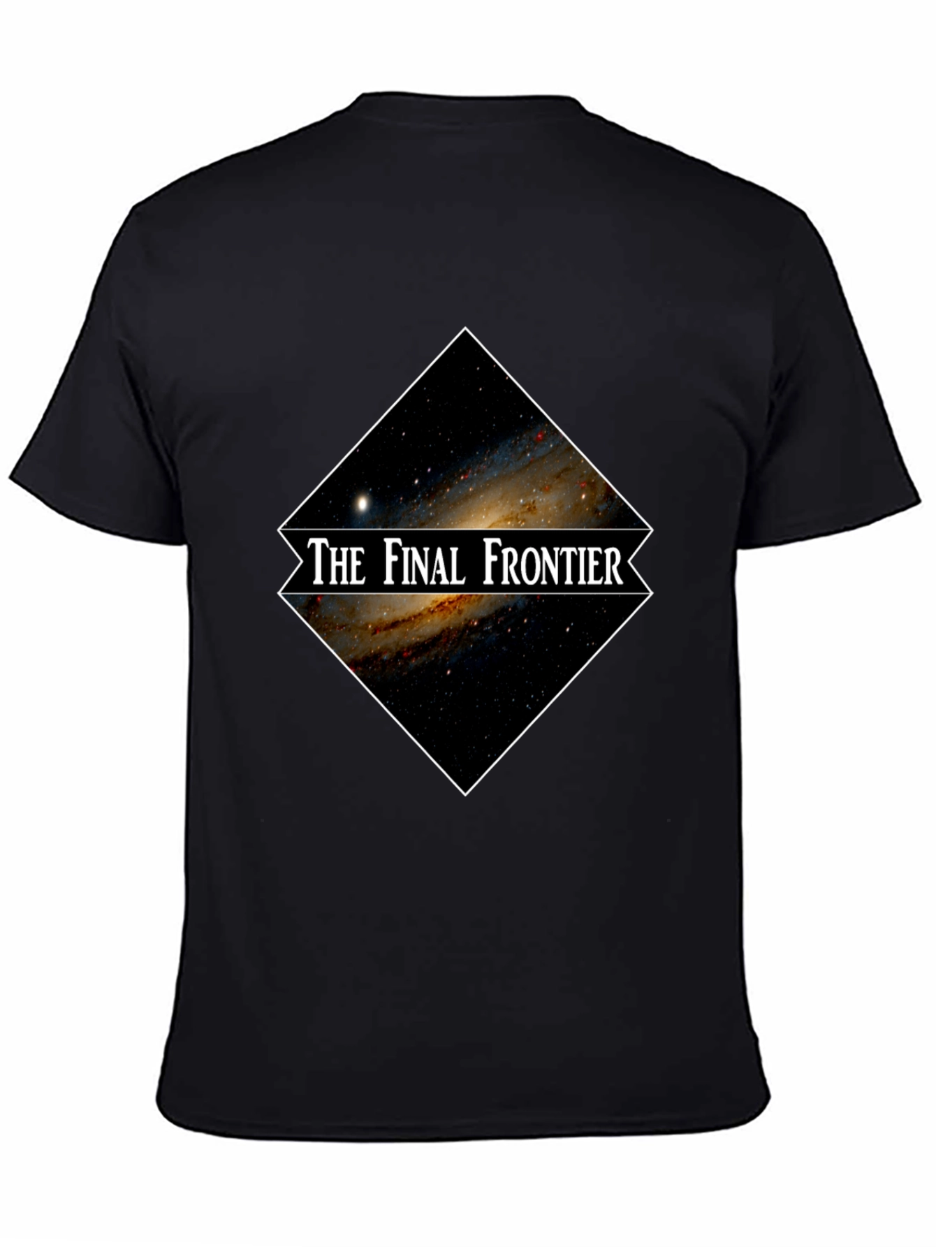 The Final Frontier Galaxy Graphic Black T-Shirt