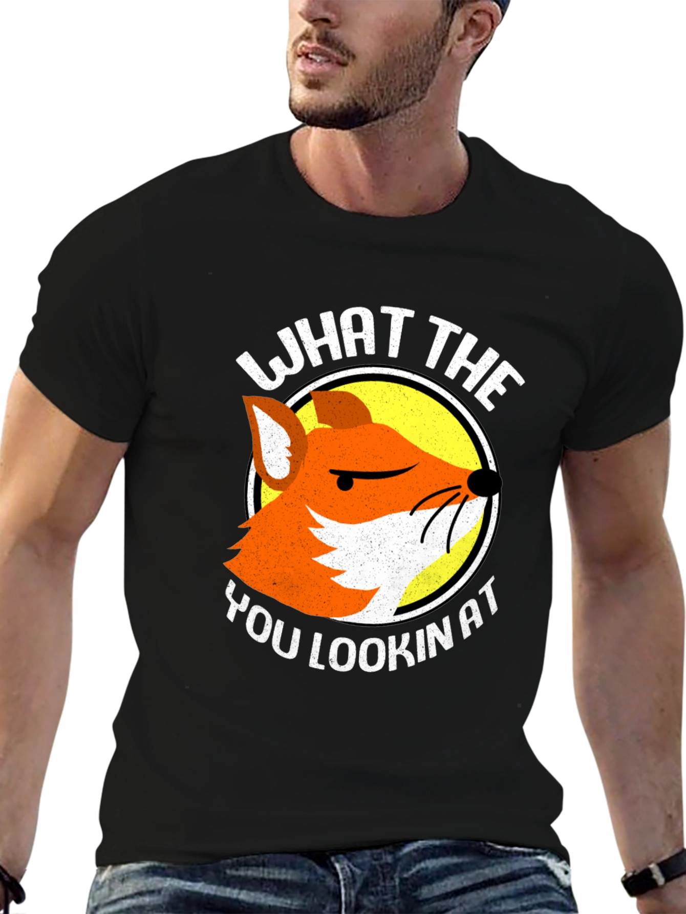 Funny Fox T-Shirt - What The You Lookin At