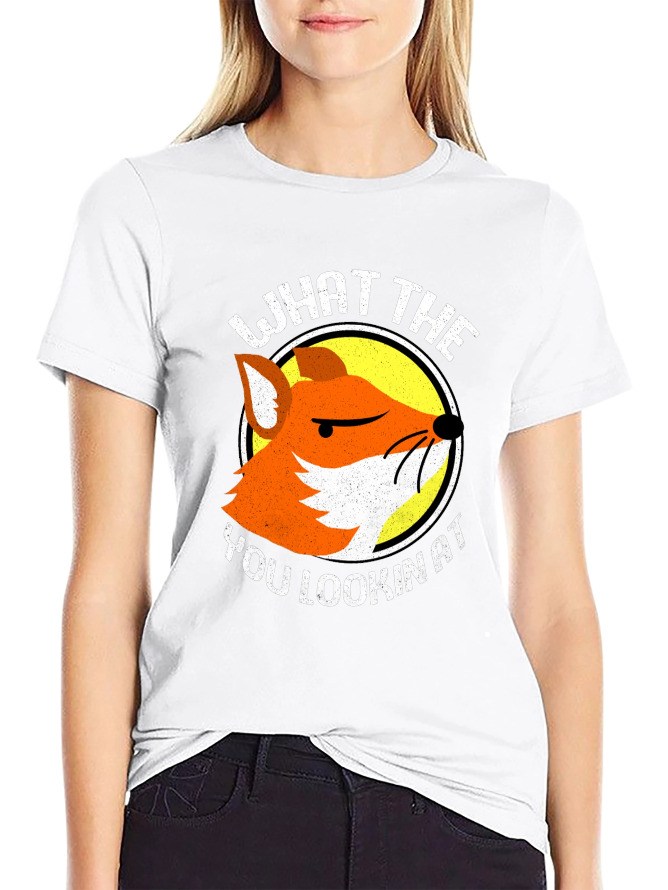 Funny Fox T-Shirt - What The You Lookin At