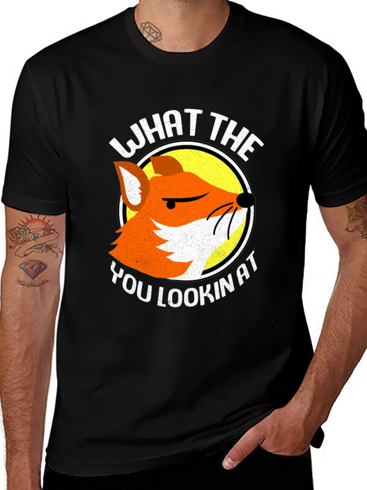 Funny Fox T-Shirt - What The You Lookin At