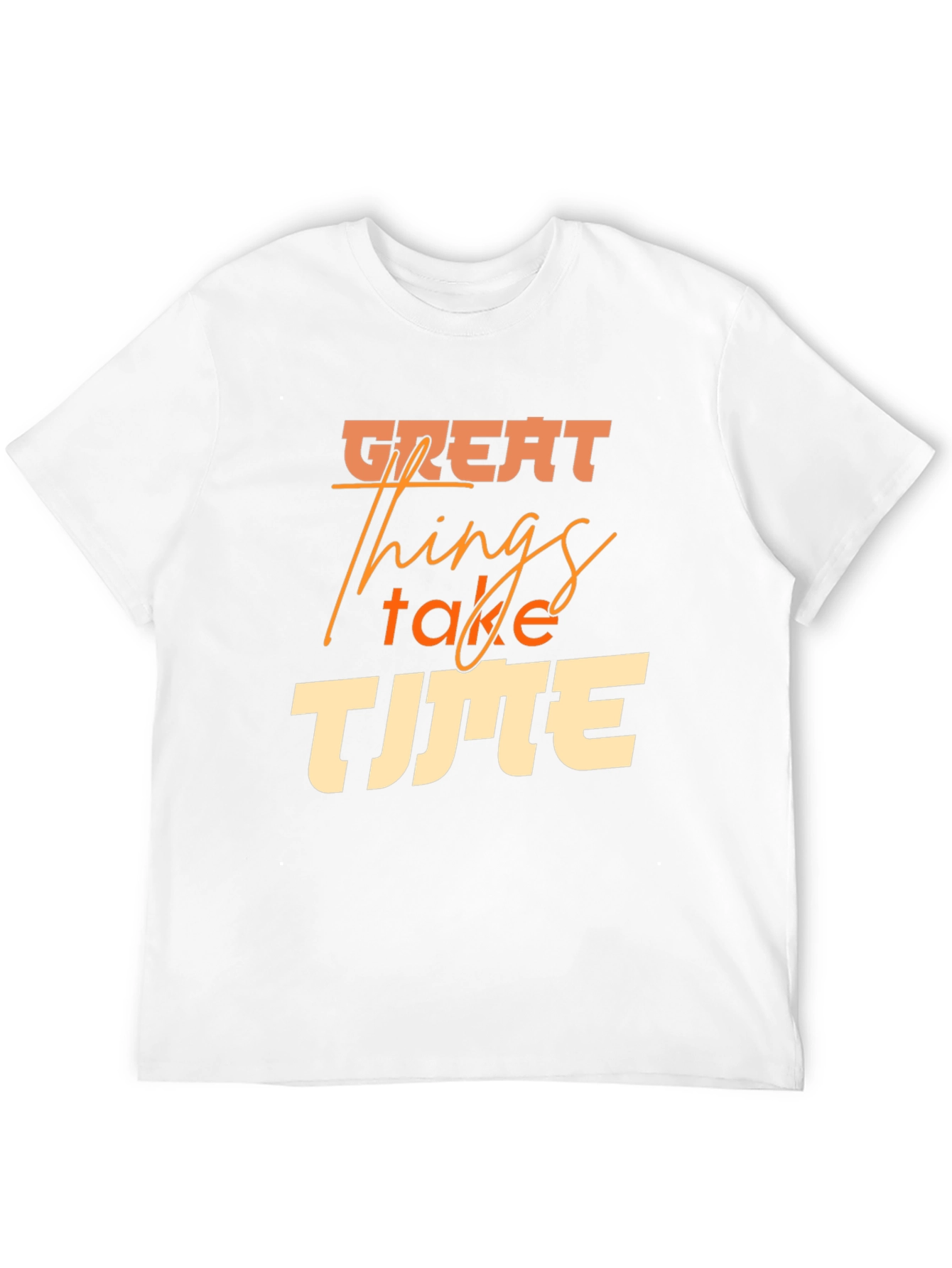 Great Things Take Time Black Graphic Tee