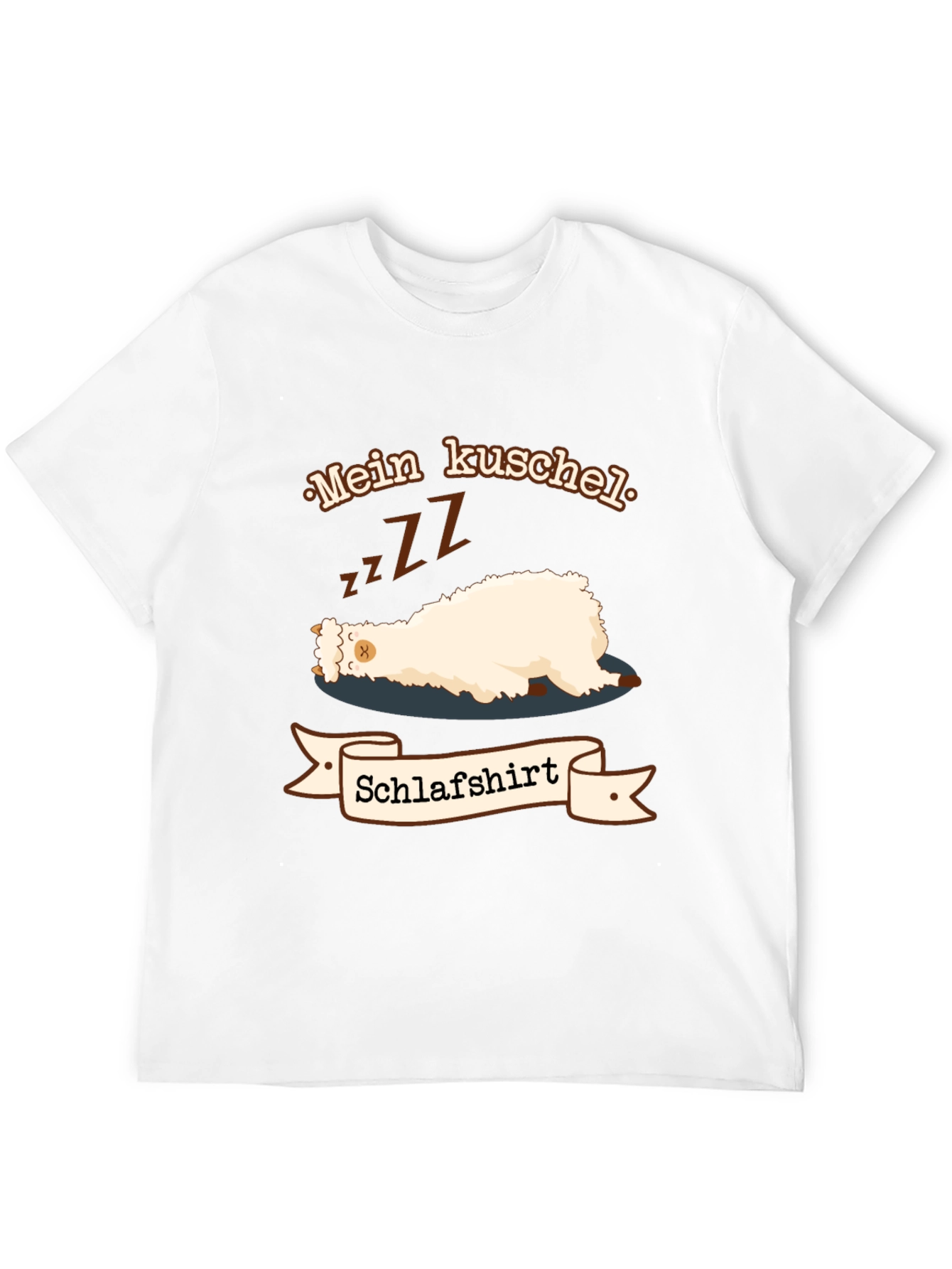 Funny Sleeping Llama T-Shirt Mein Kuschel Schlafshirt