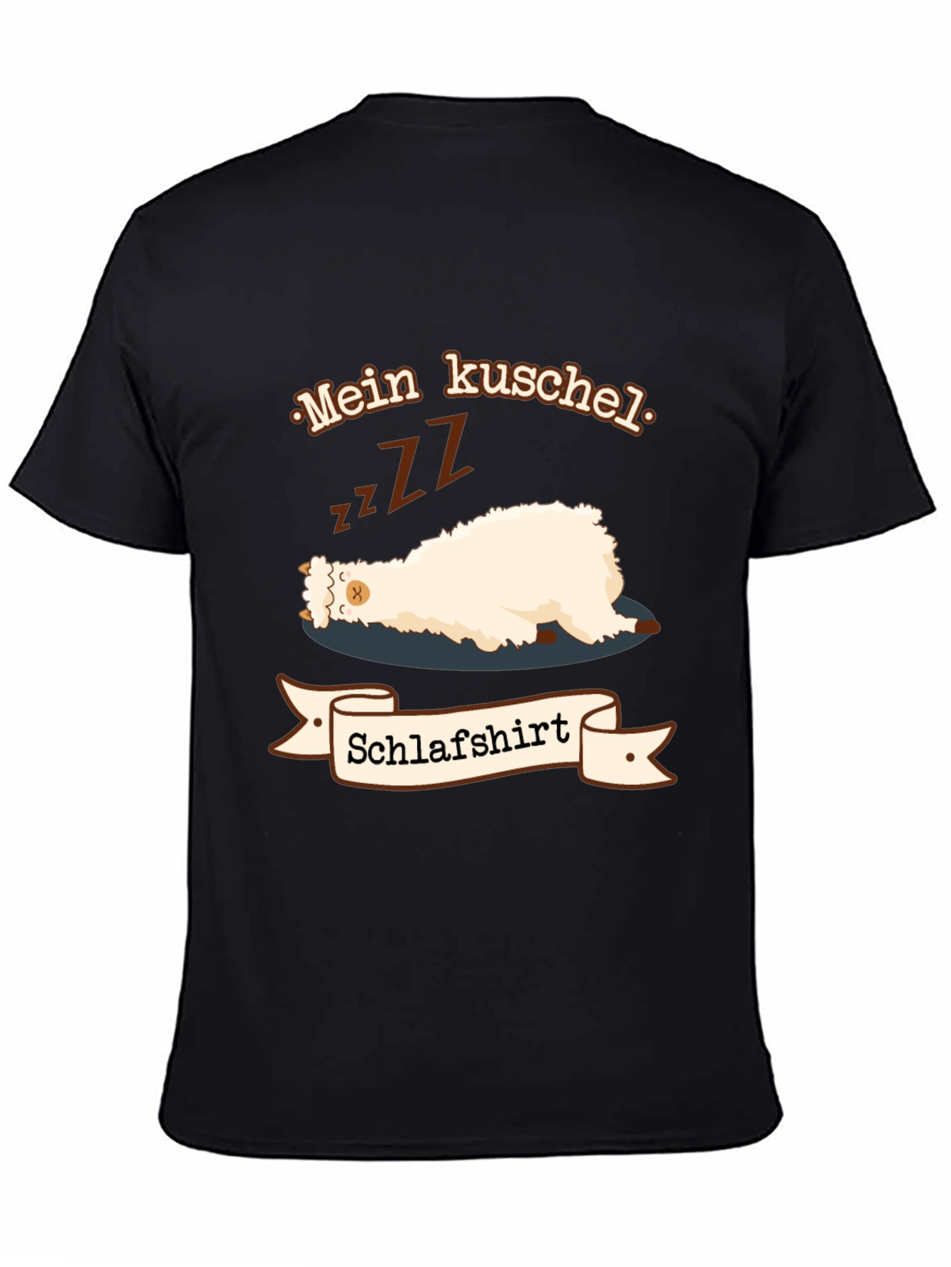 Funny Sleeping Llama T-Shirt Mein Kuschel Schlafshirt