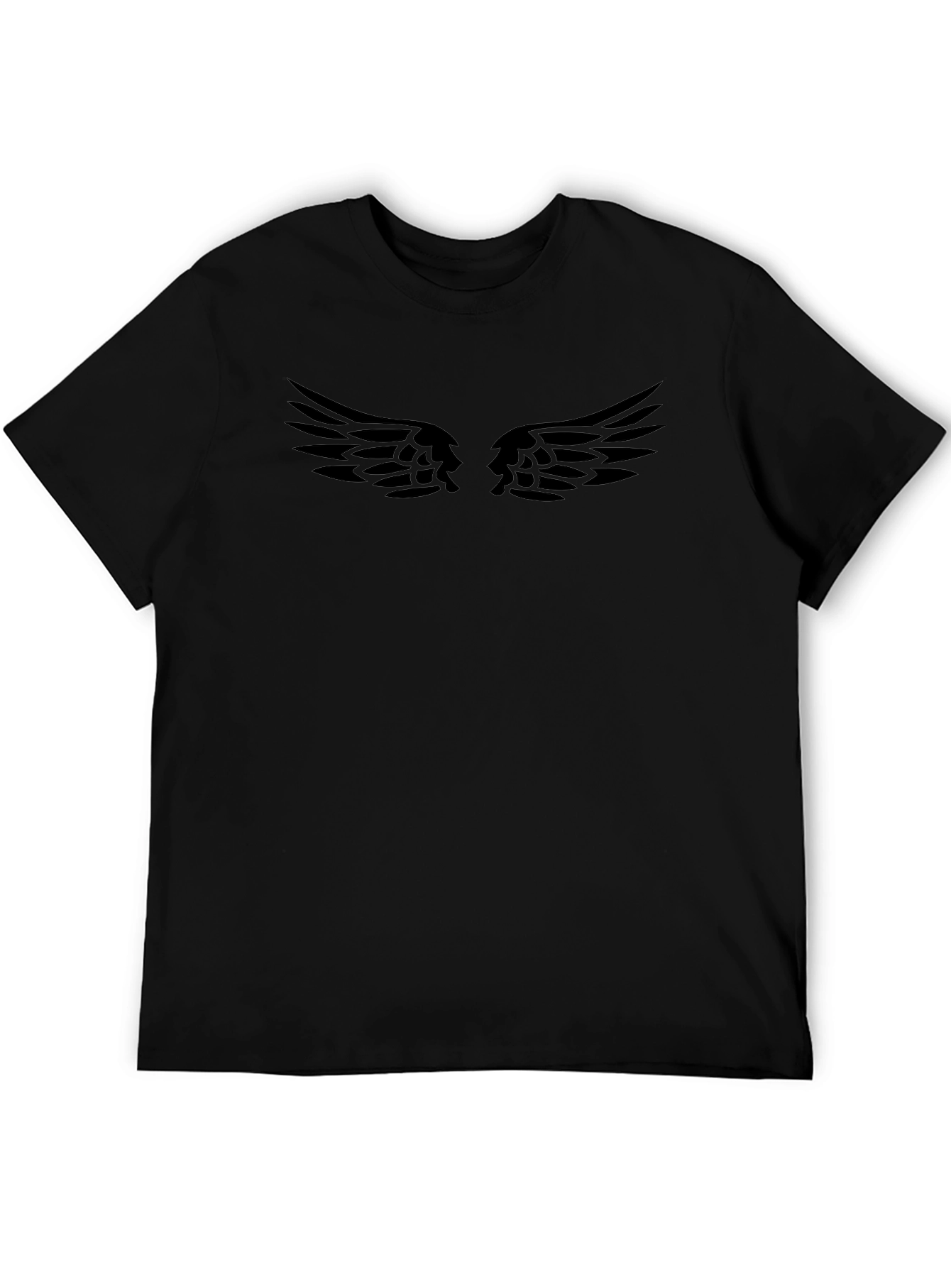 Black Wings Graphic Tee - Mens Stylish Casual Top