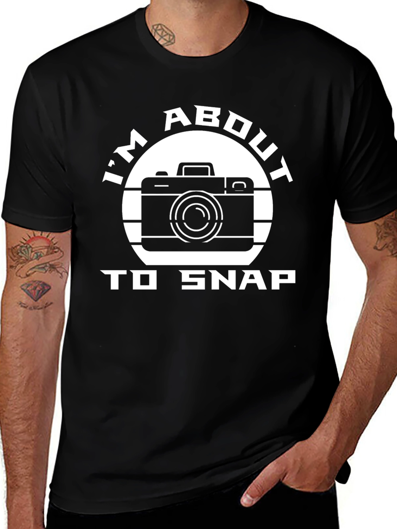 Im About To Snap Camera Graphic T-Shirt