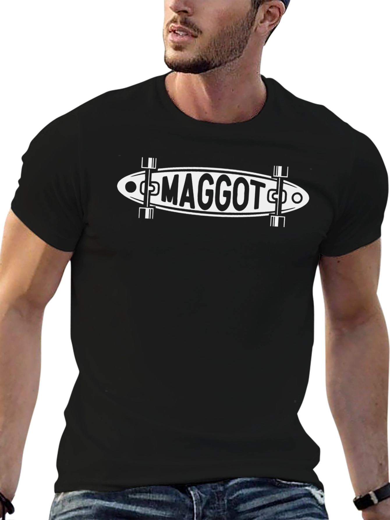 Maggot Skateboard T-Shirt - Unique Graphic Tee