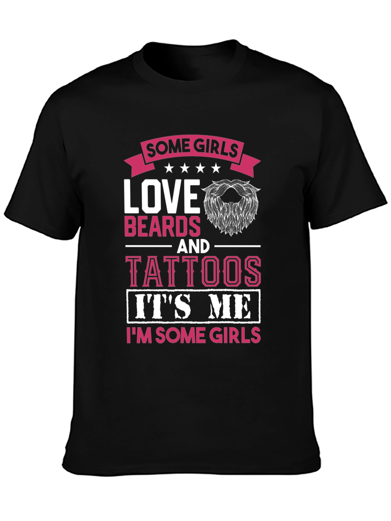 Love Beards & Tattoos Graphic T-Shirt