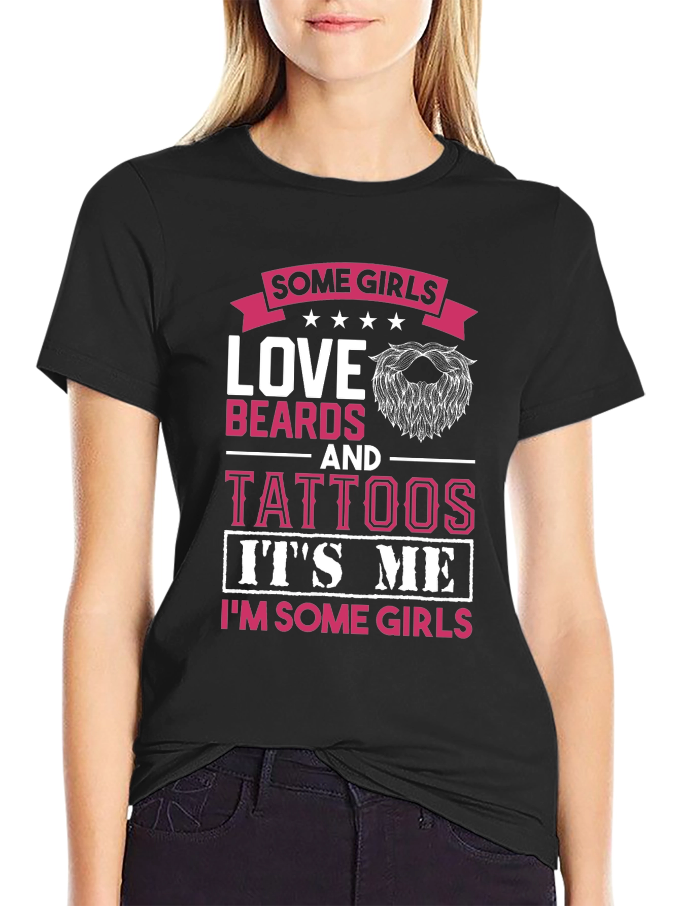 Love Beards & Tattoos Graphic T-Shirt