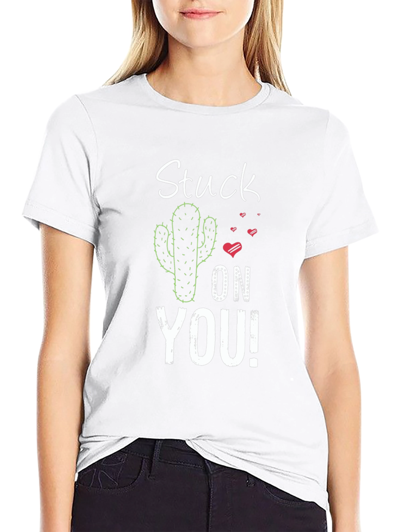 Stuck On You Cactus Graphic T-Shirt