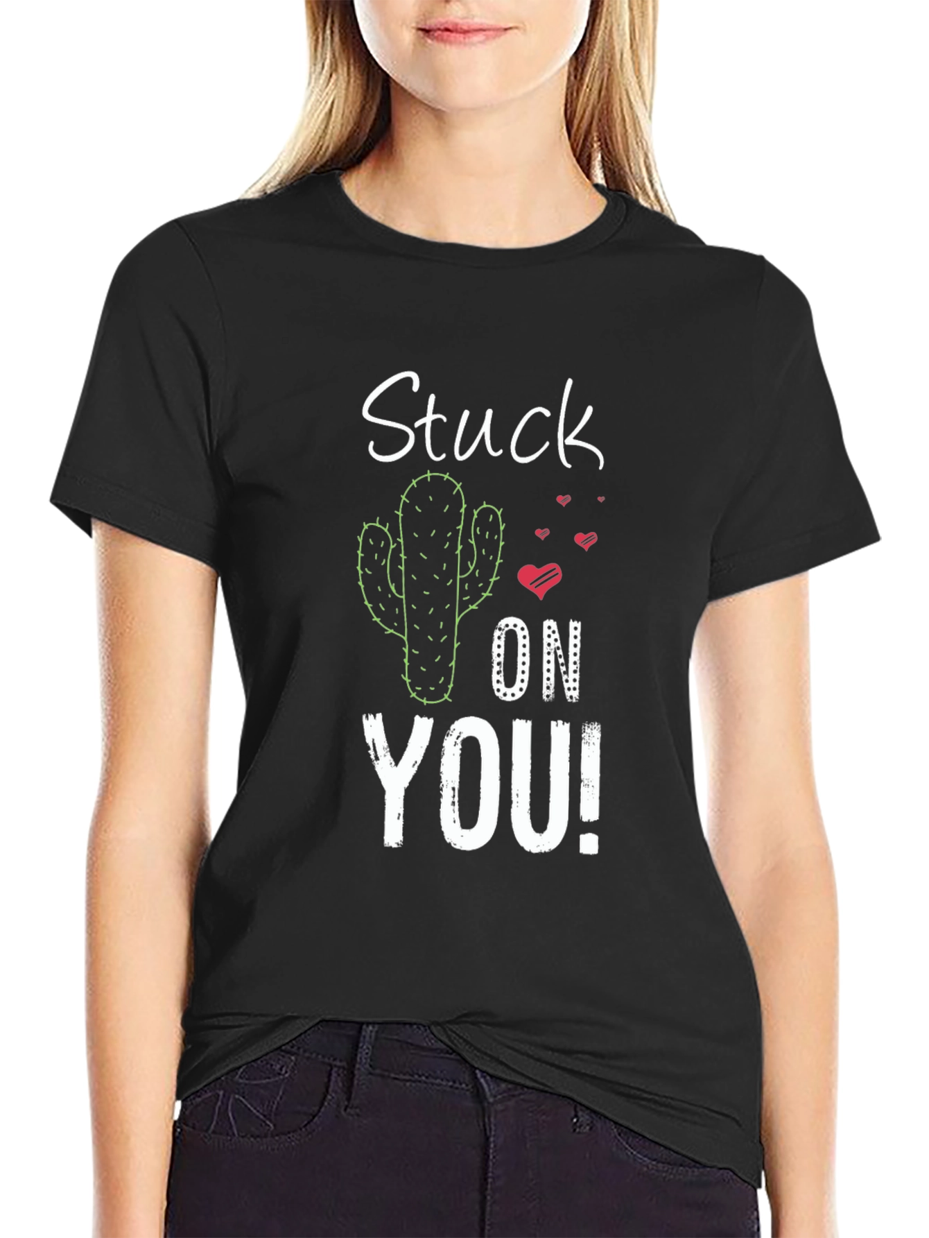 Stuck On You Cactus Graphic T-Shirt