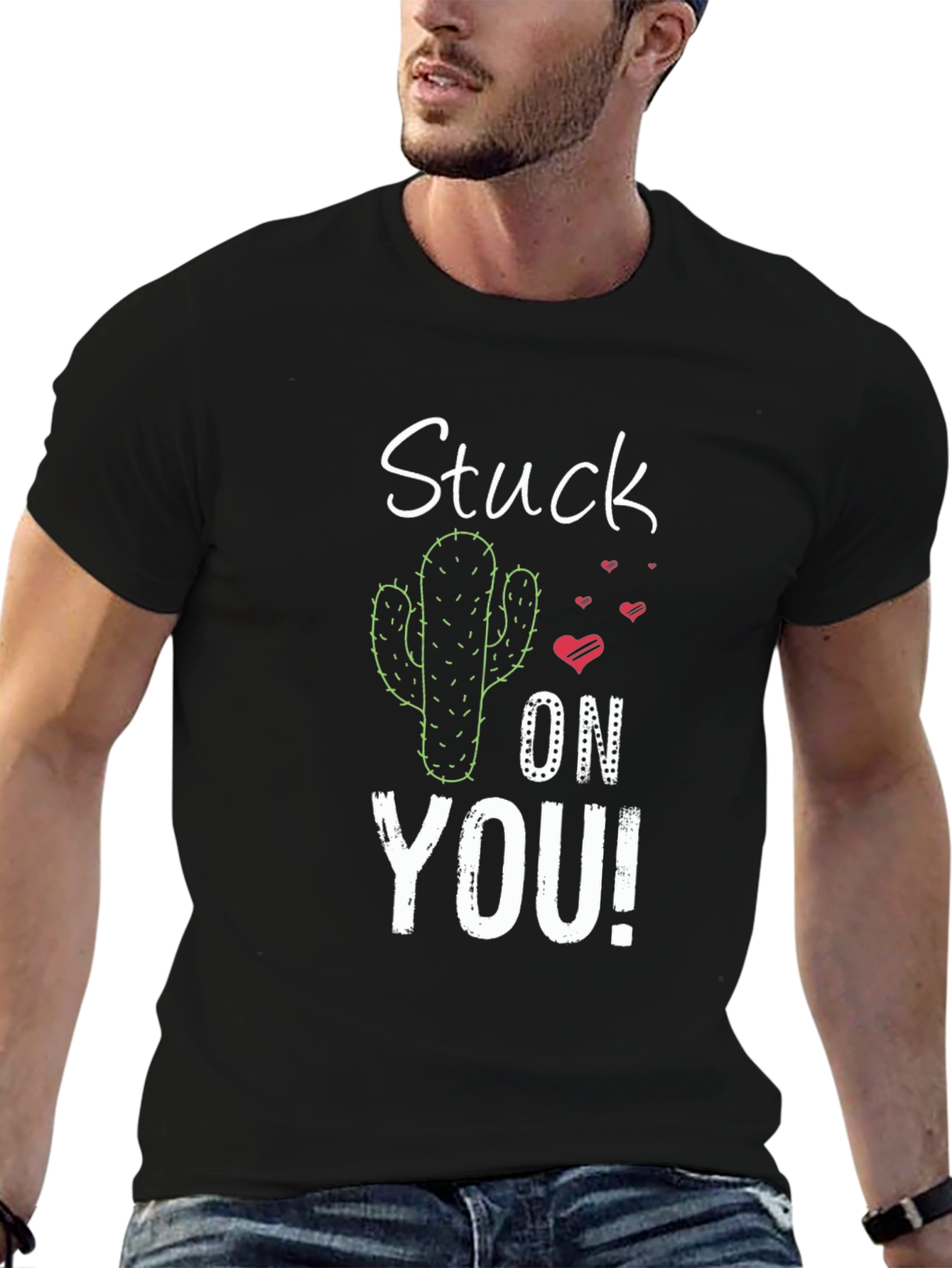 Stuck On You Cactus Graphic T-Shirt